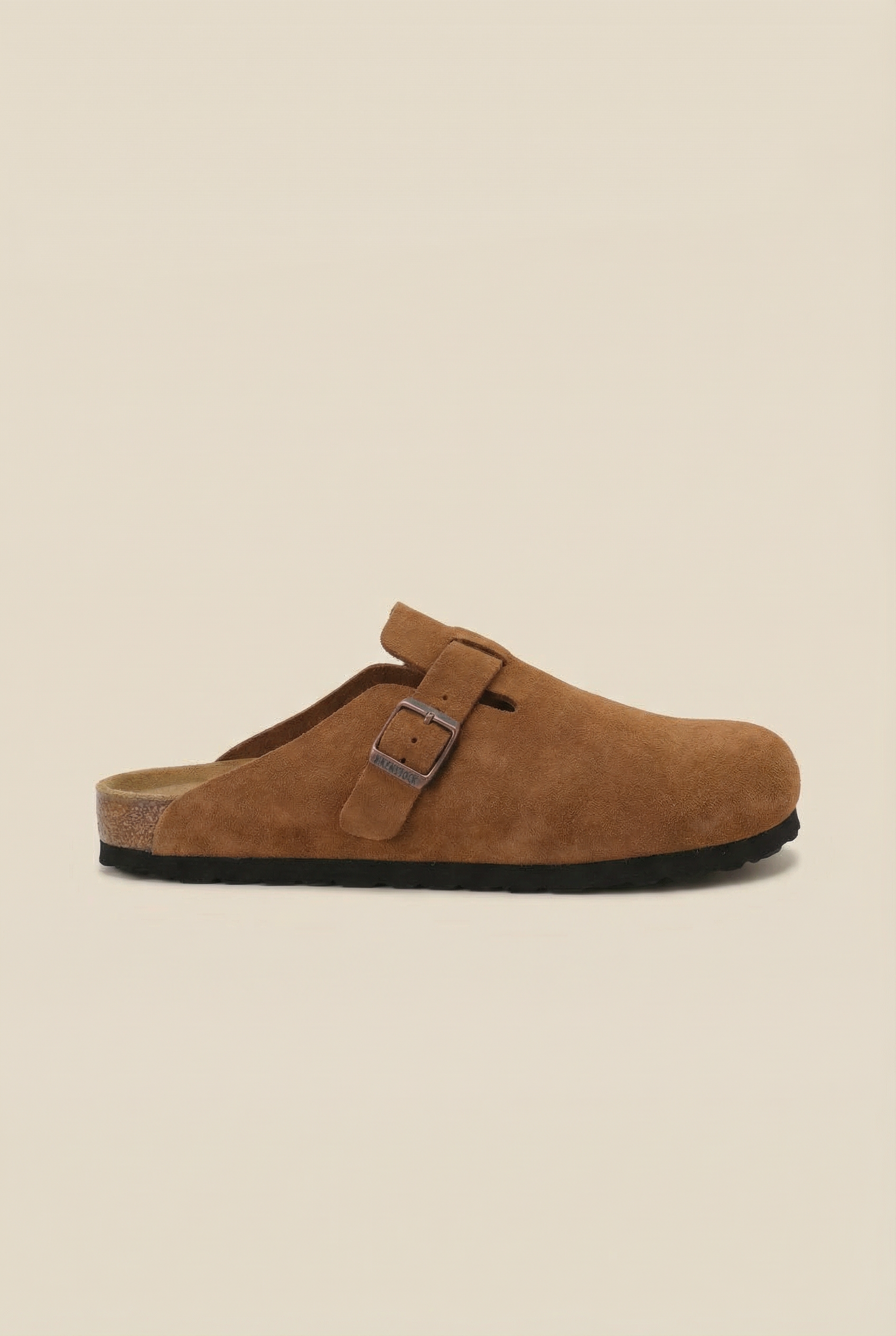 Old Money Suede Clogs Beige