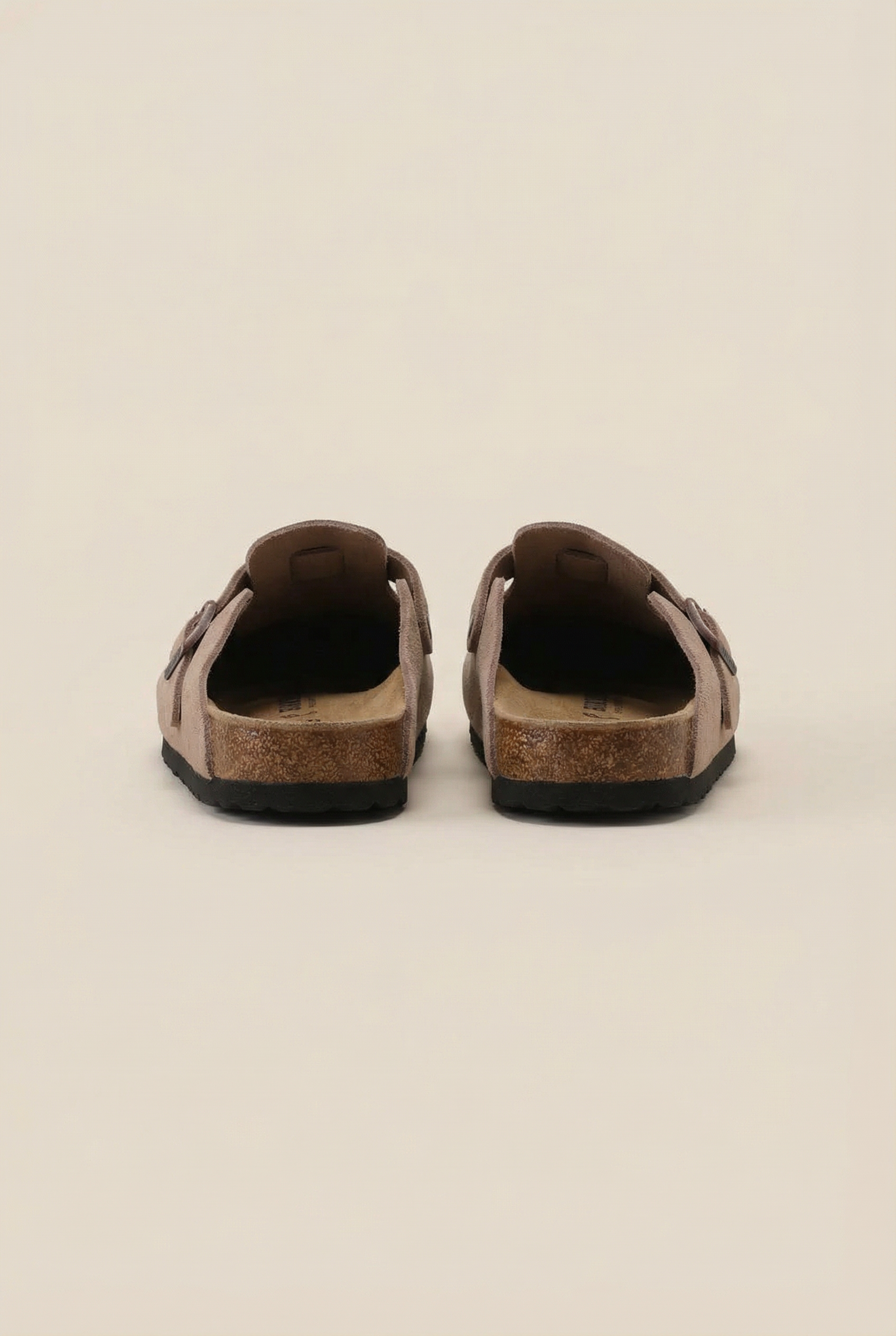 Old Money Suede Clogs Beige
