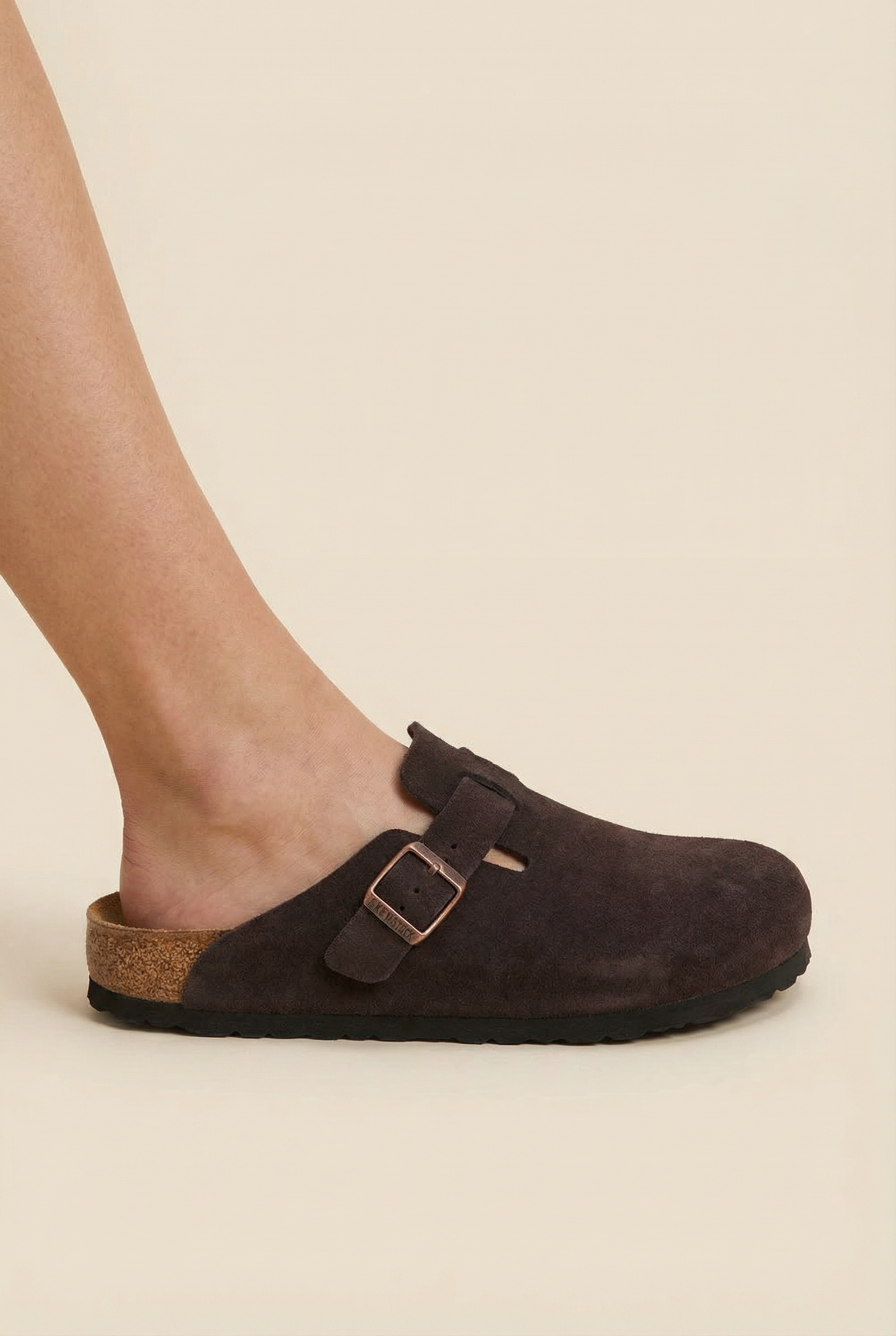 Old Money Suede Clogs Brown