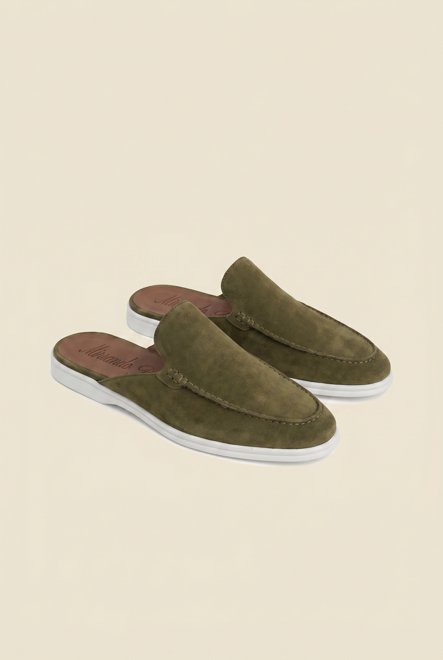 Yacht Loafer Suede Mule Sage