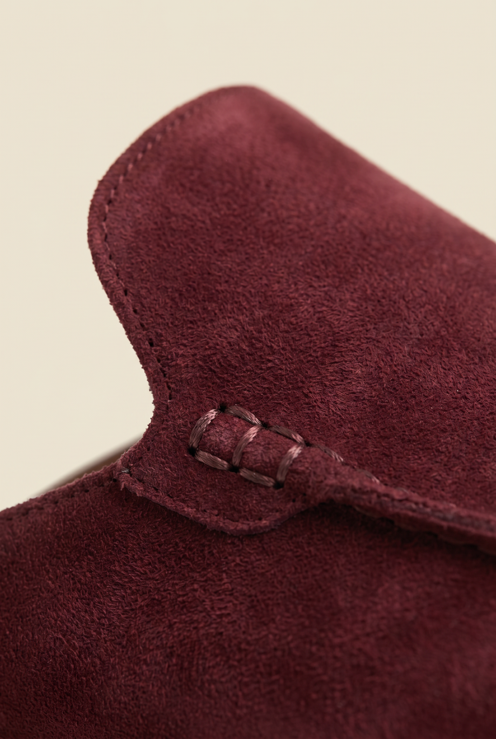 Yacht Loafer Suede Mule Light Burgundy