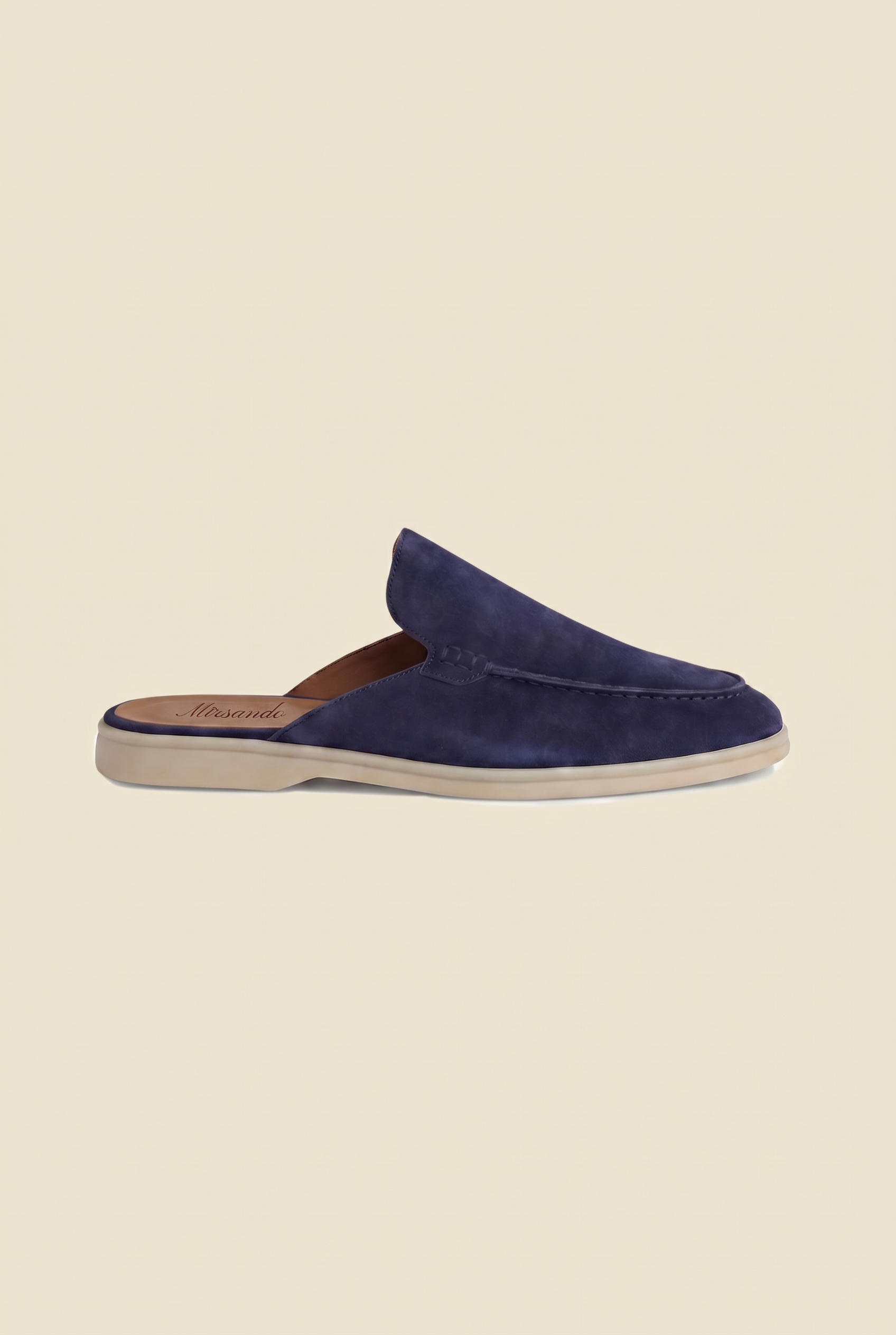 Yacht Loafer Suede Mule Navy