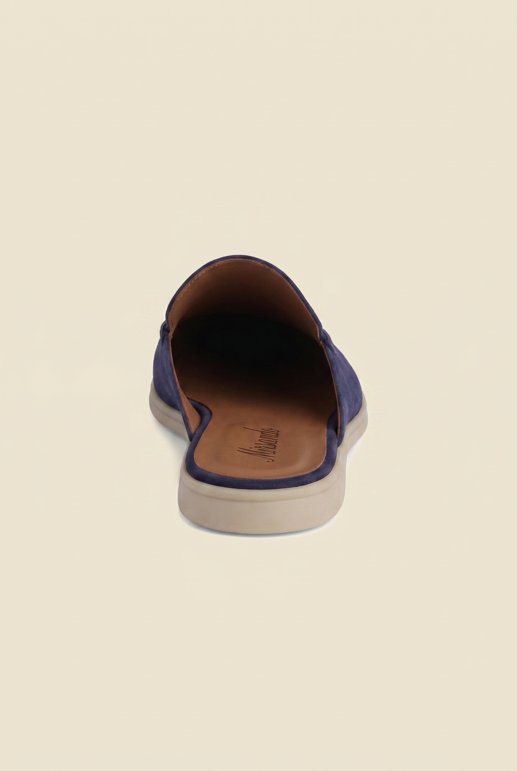 Yacht Loafer Suede Mule Navy