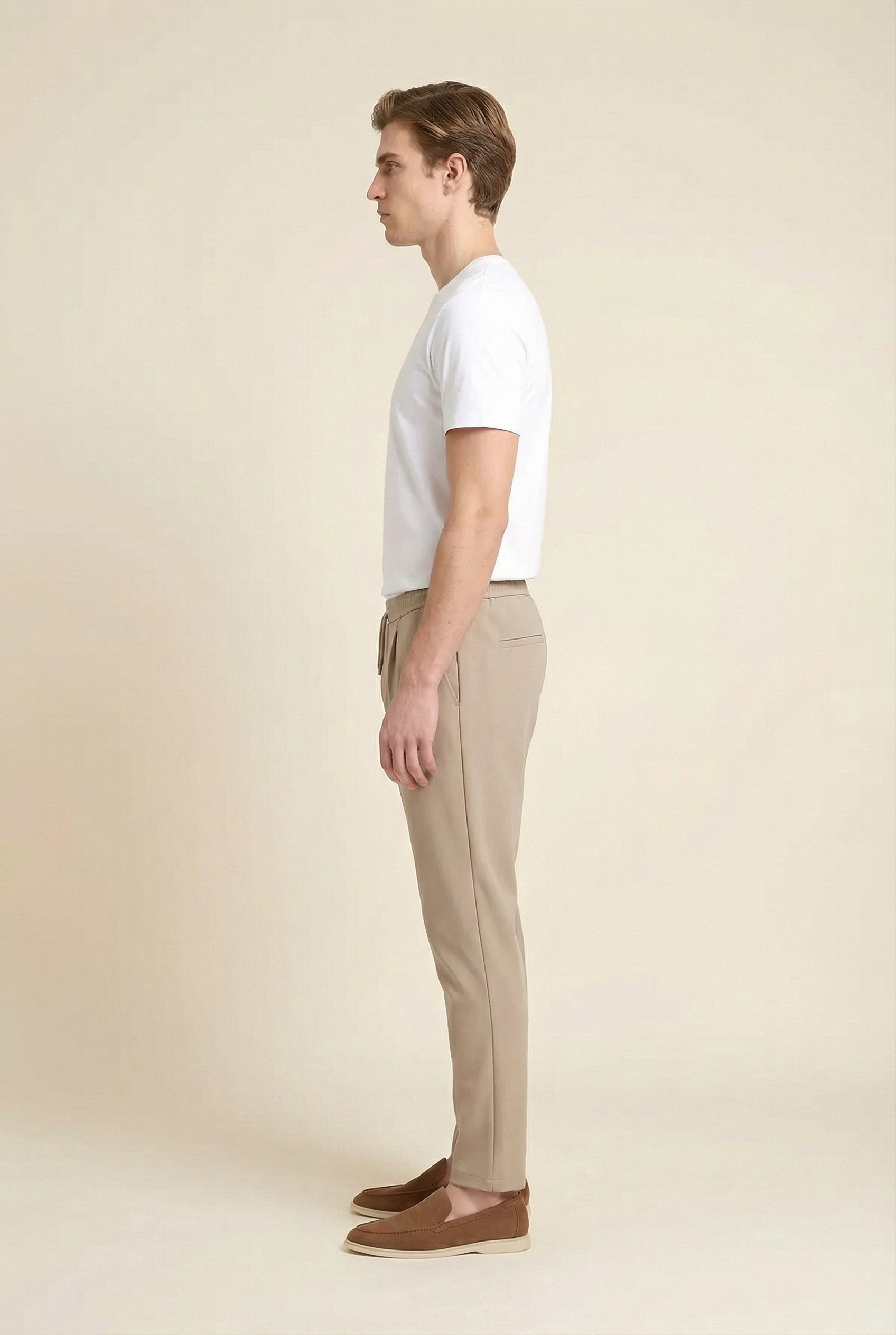 Light Beige Smart Pants