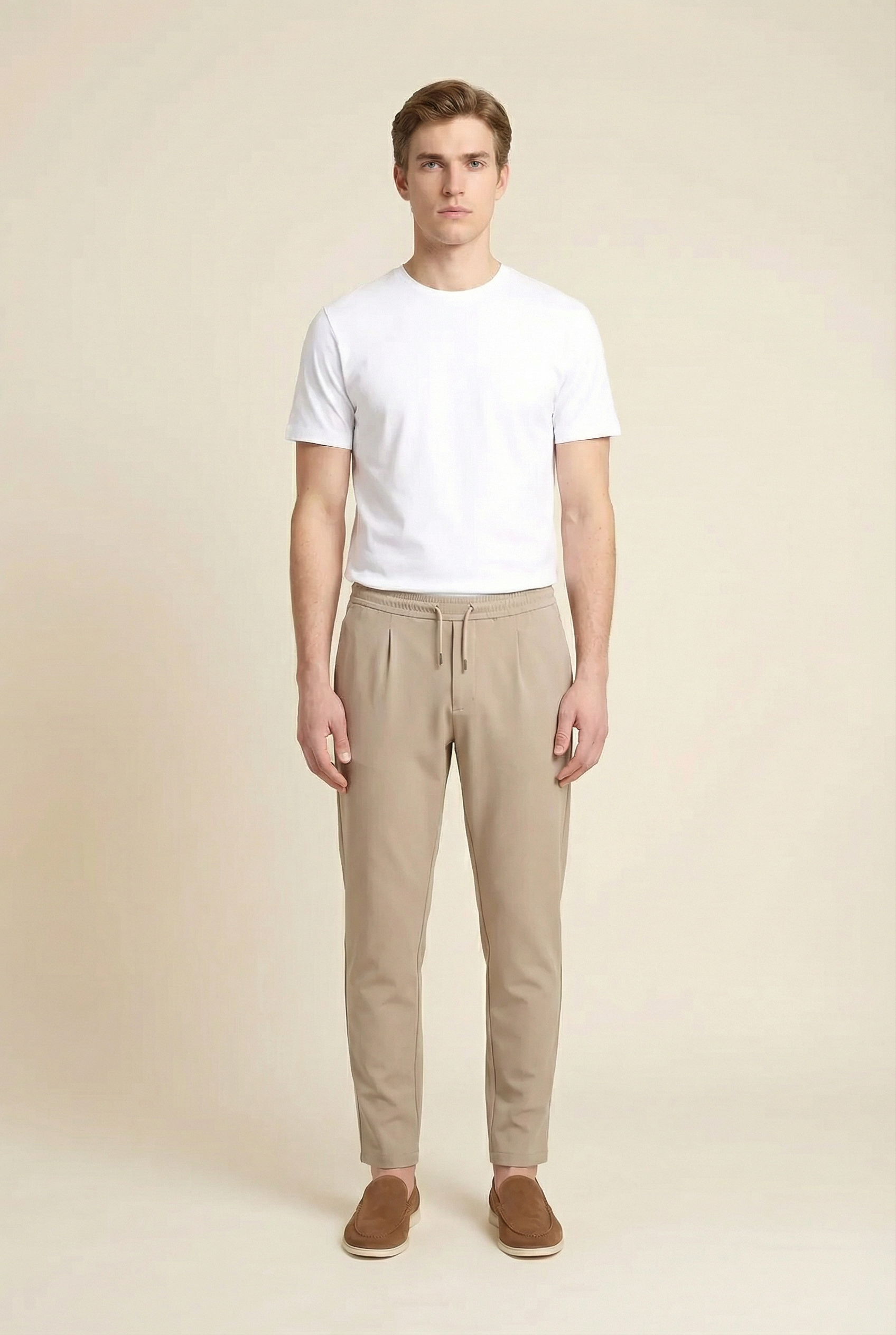 Light Beige Smart Pants