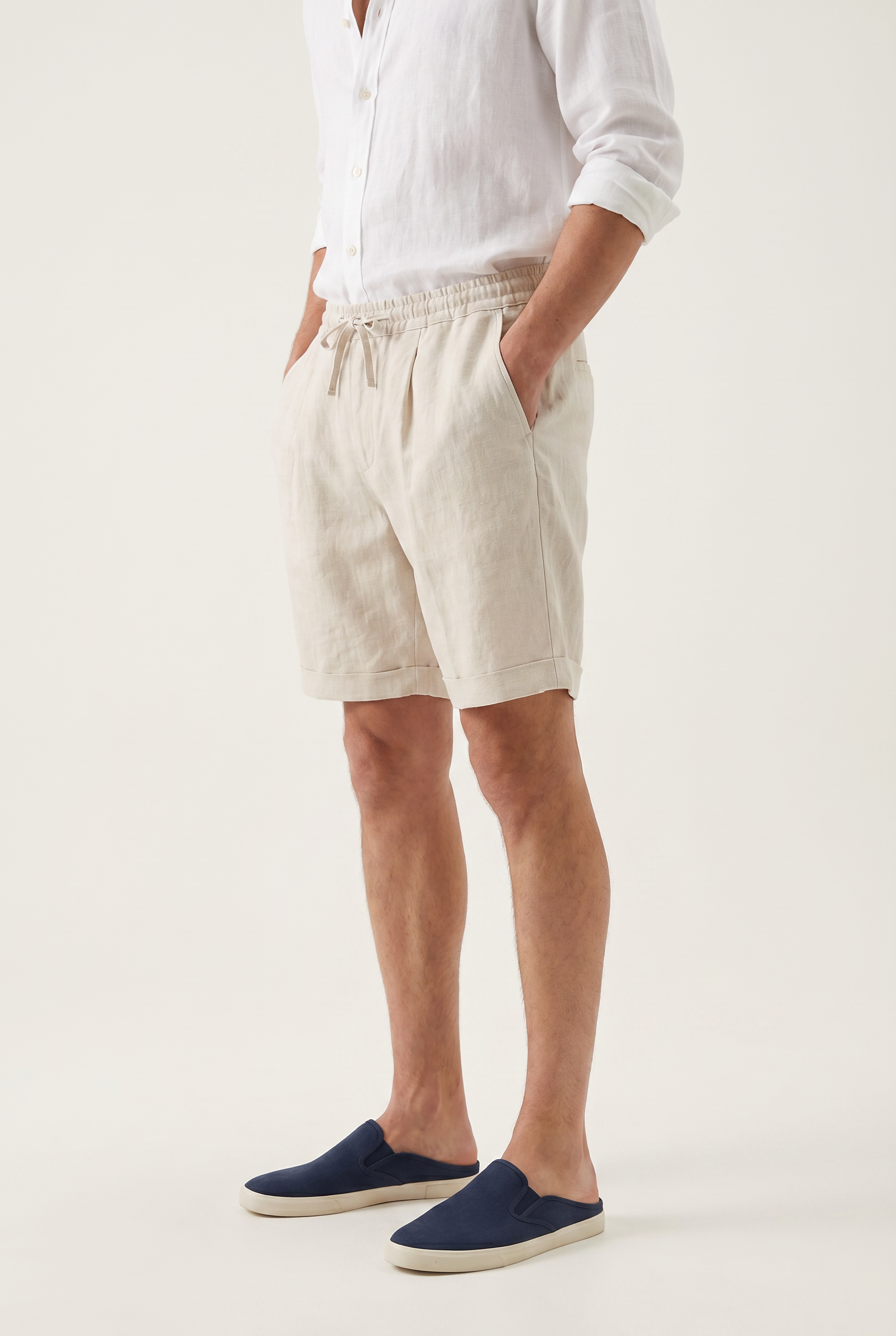 Mirsando Linen Short Beige