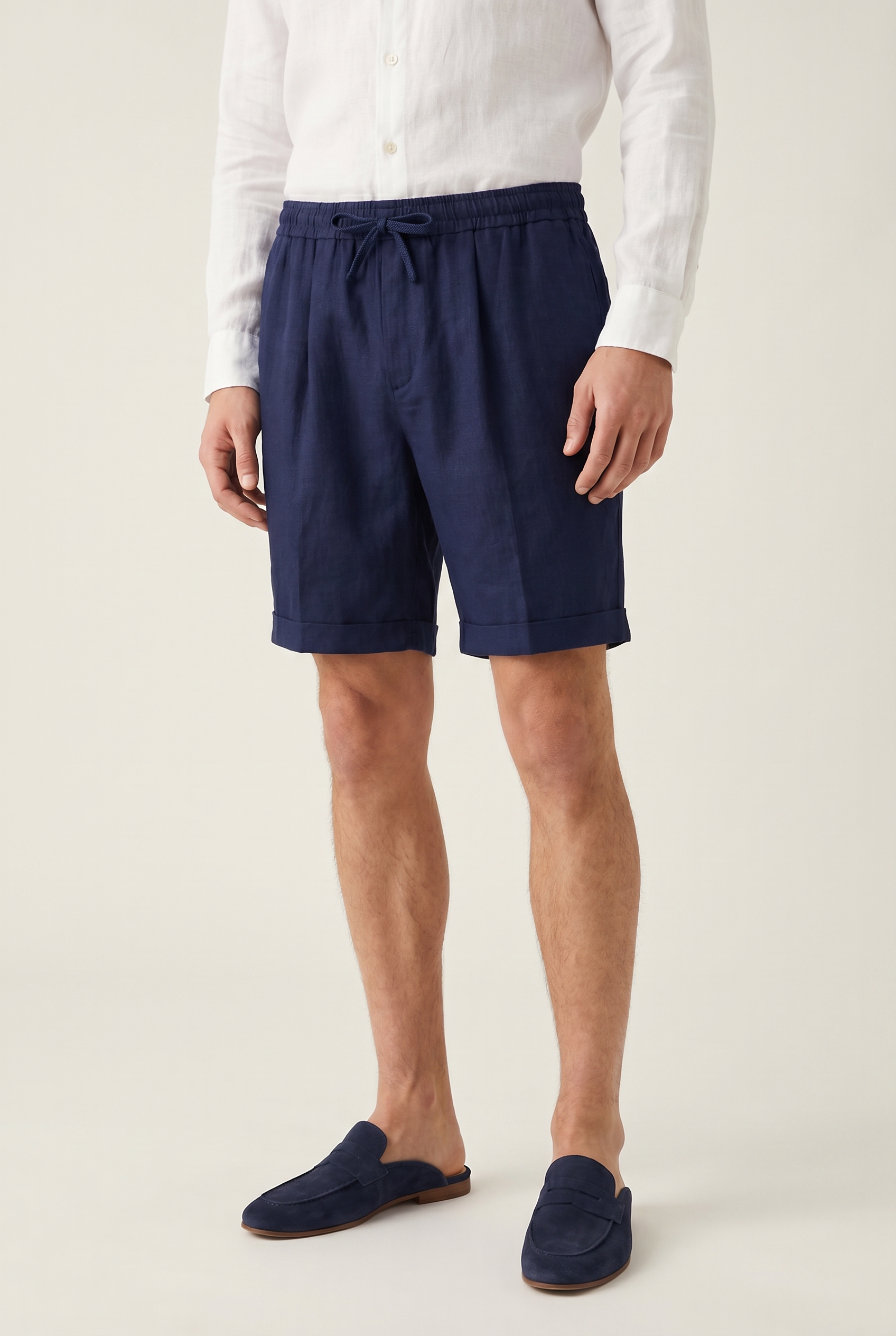Mirsando Linen Short Navy
