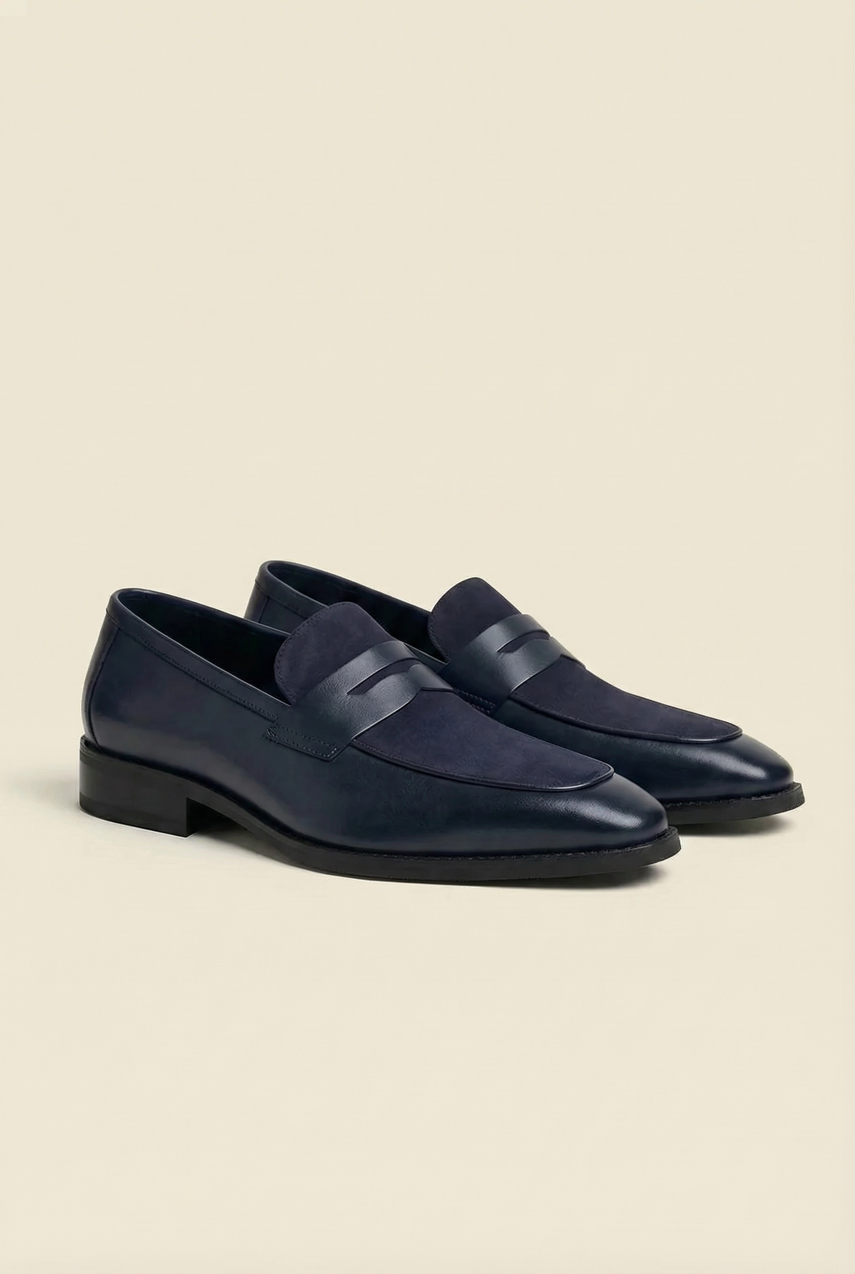 Marconi Leather Loafer Navy