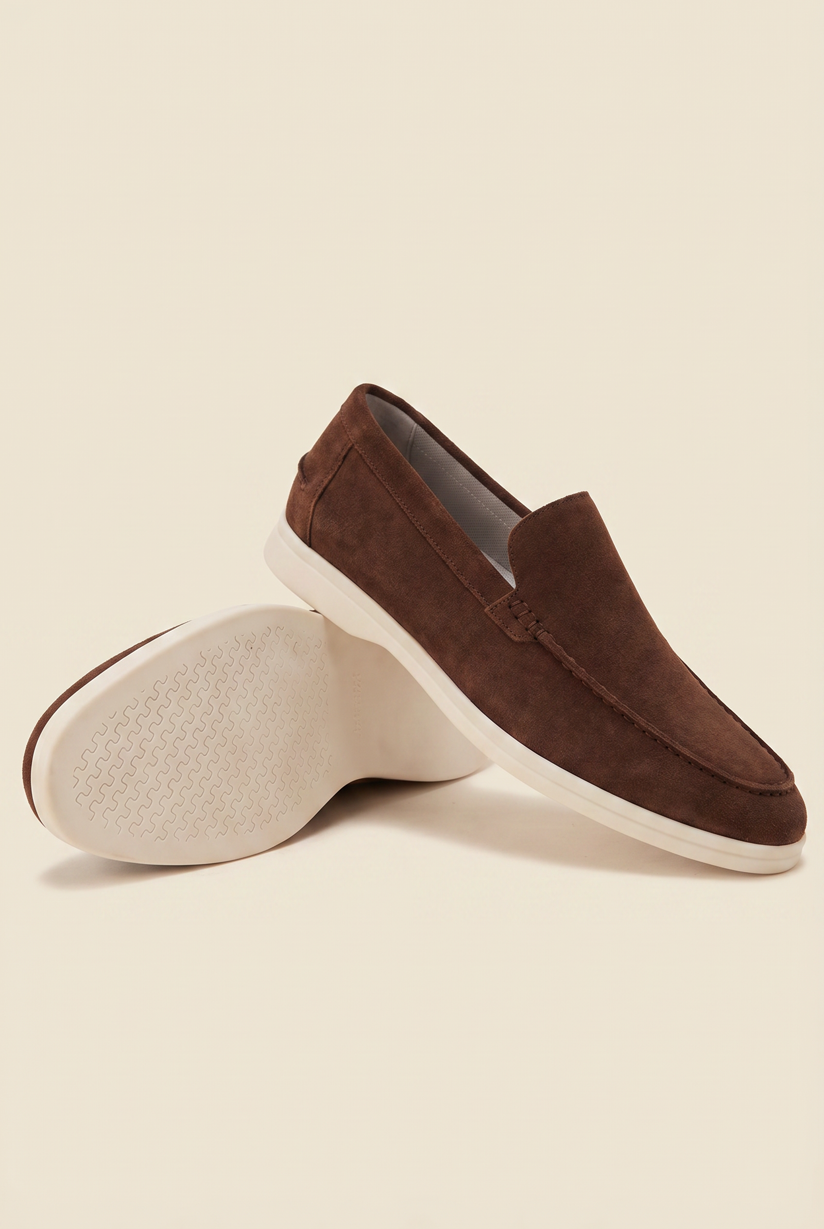 Old Money Suede Loafers Chocolate