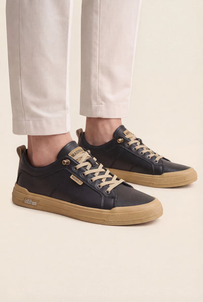 Mirsadon Leather Trainers Black