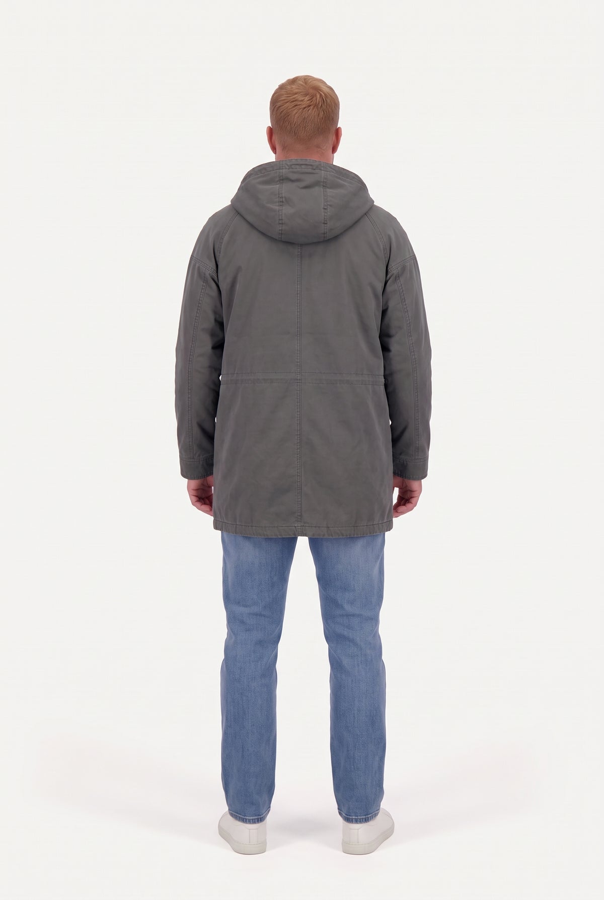Mirsino Military Style Parka Grey