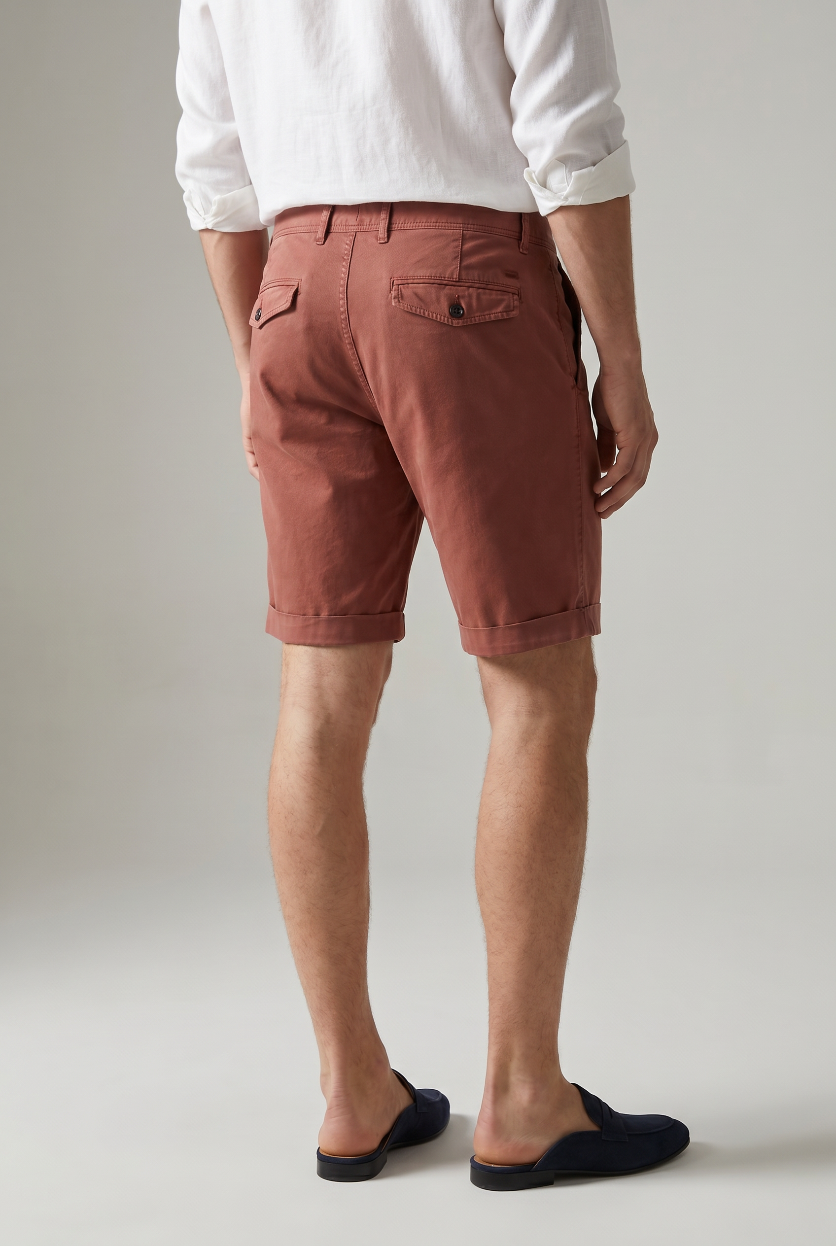 Dario™ Tailored Bermuda Shorts Orange
