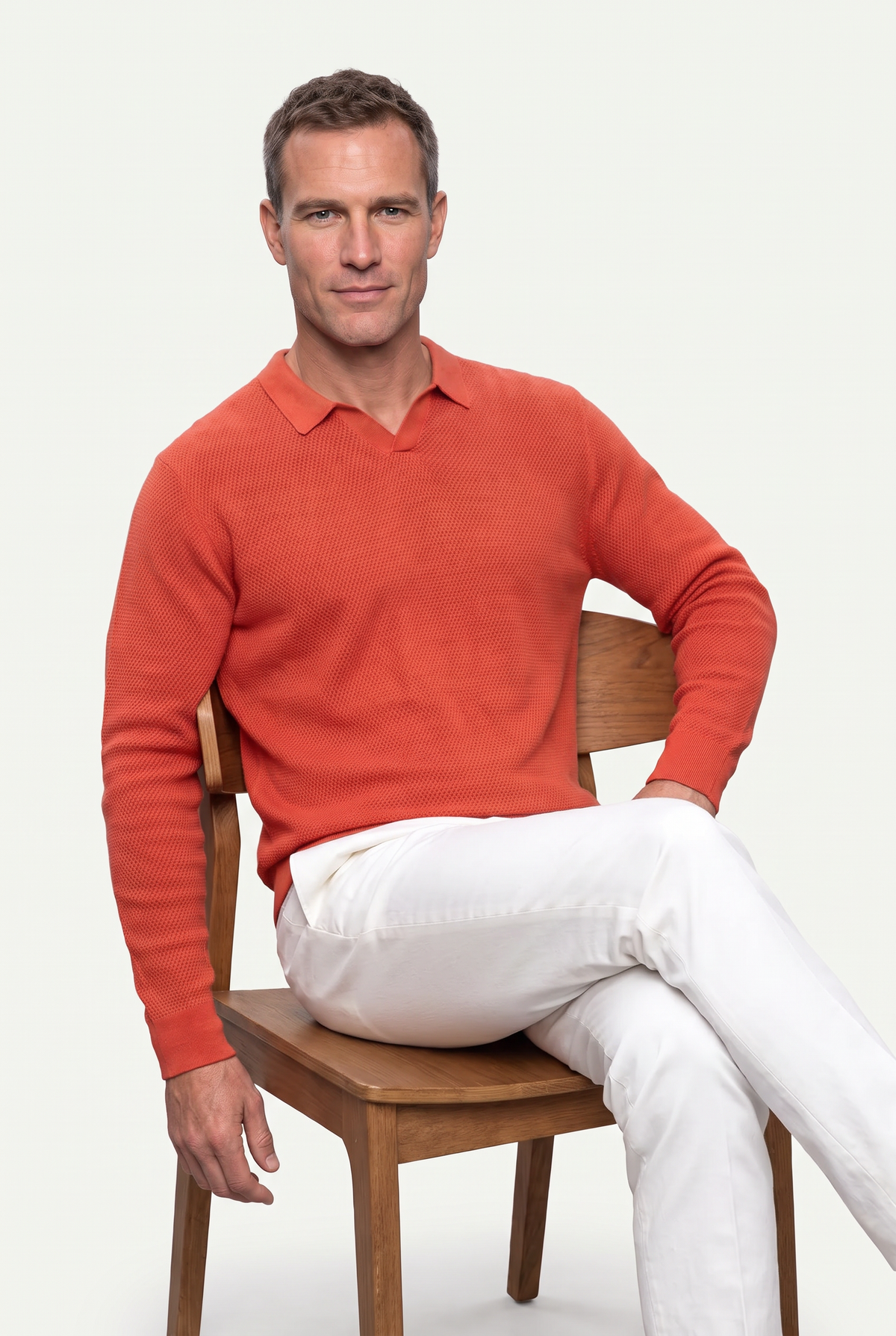 Mirsino Polo Sweater Orange