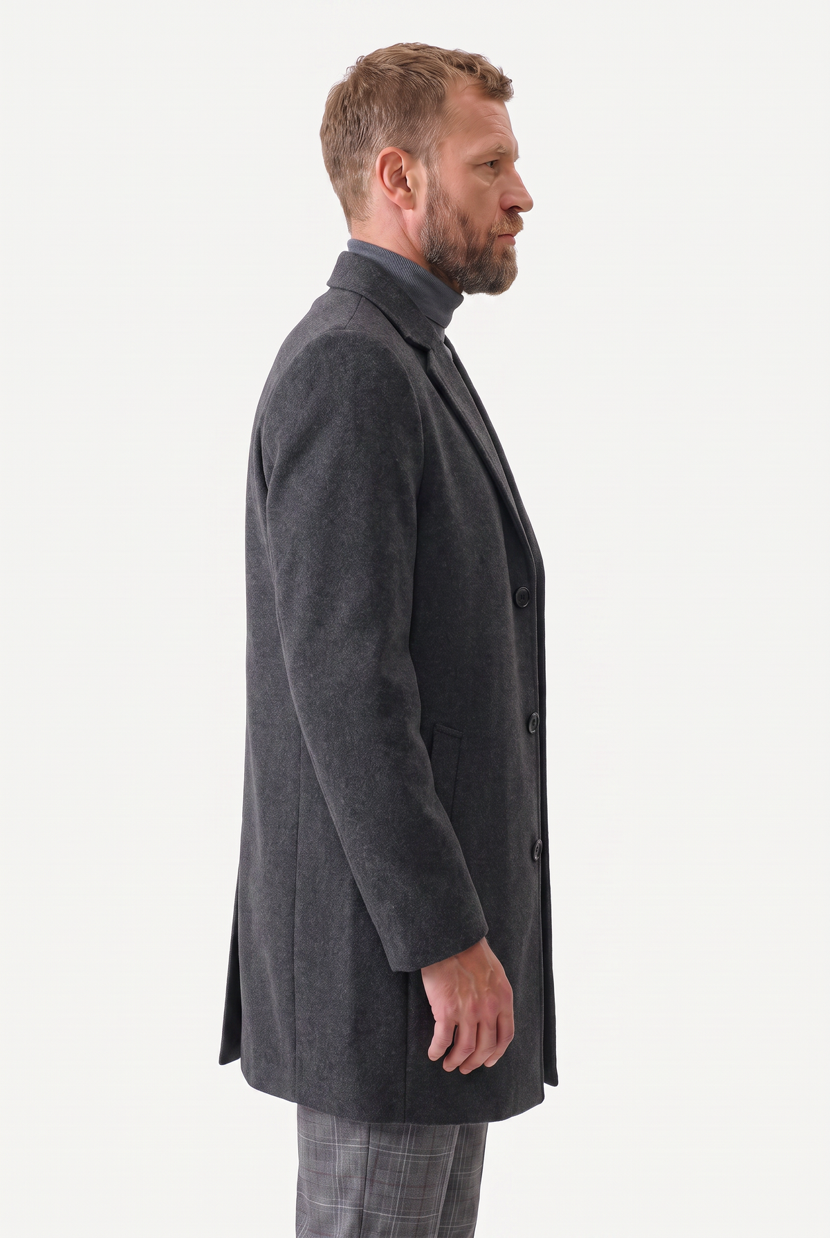 Mirsino Buckle King Jacket Dark Grey