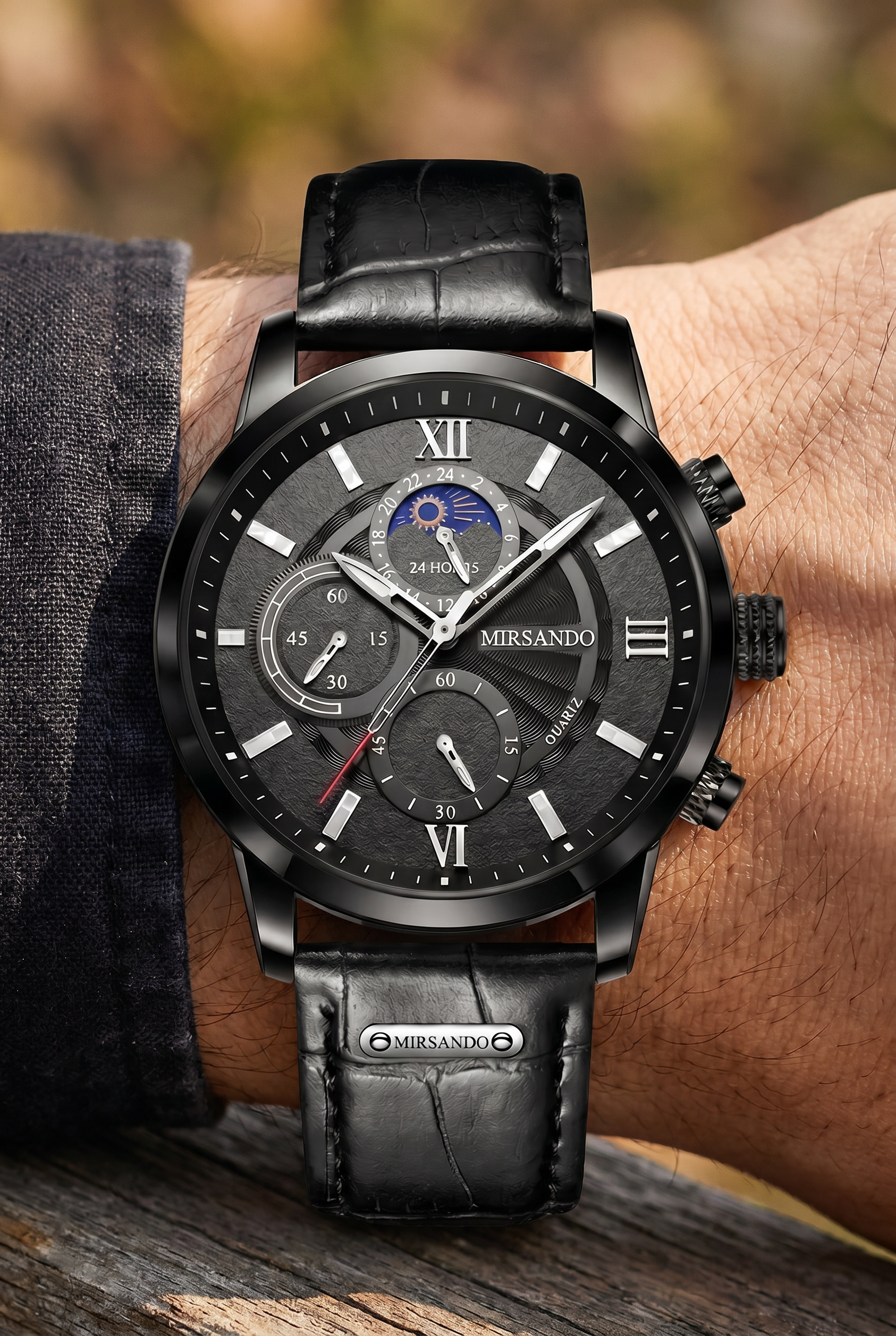 Lugano Classic Watch (Waterproof) Full Black