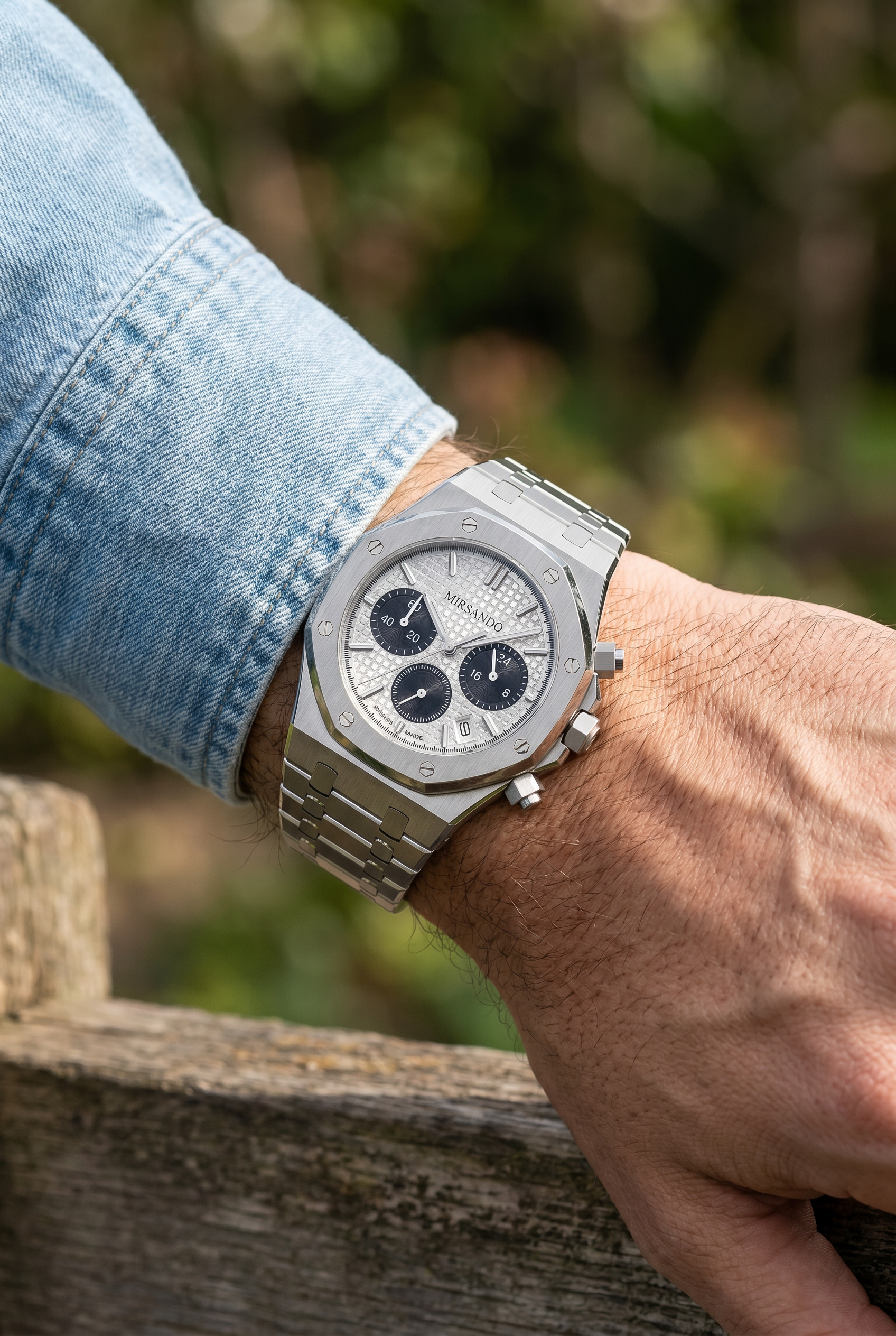 Athens Chronograph Watch Silver