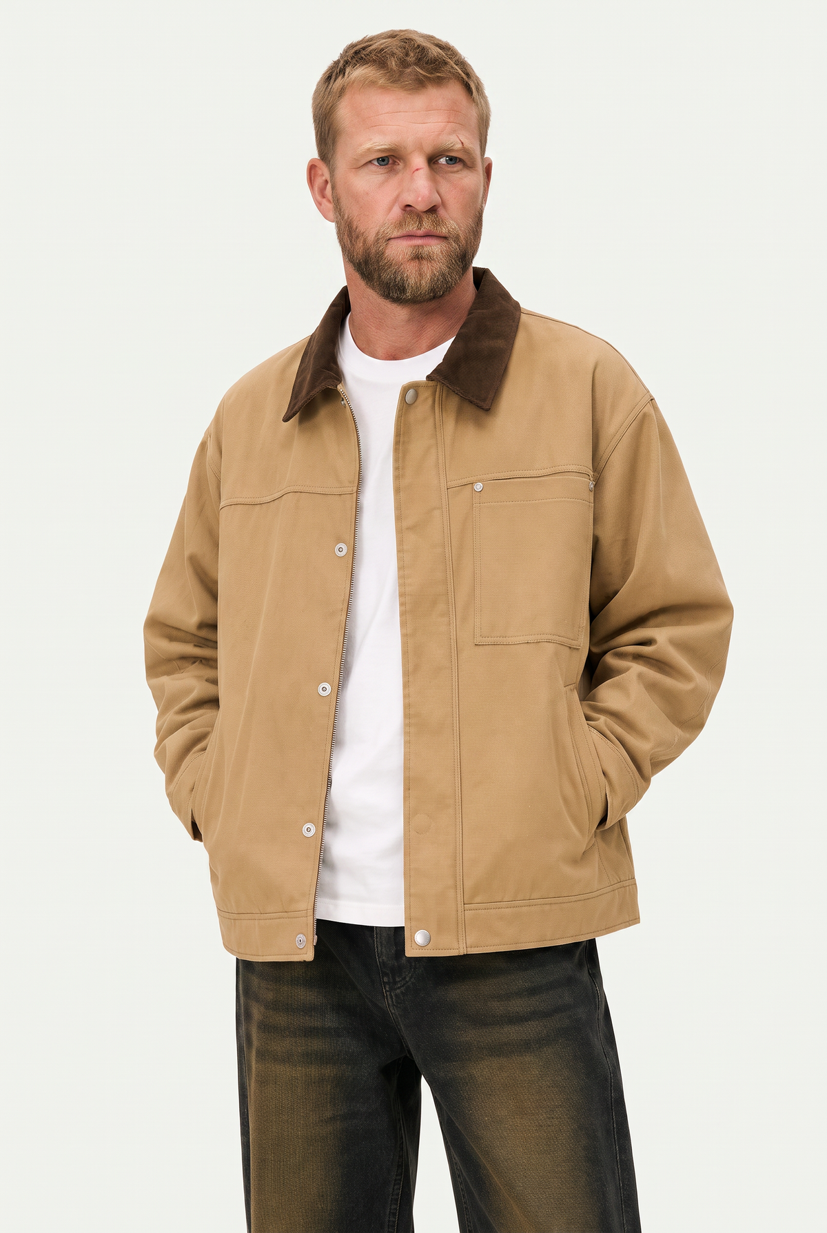 Mirsino Workwear Jacket Beige