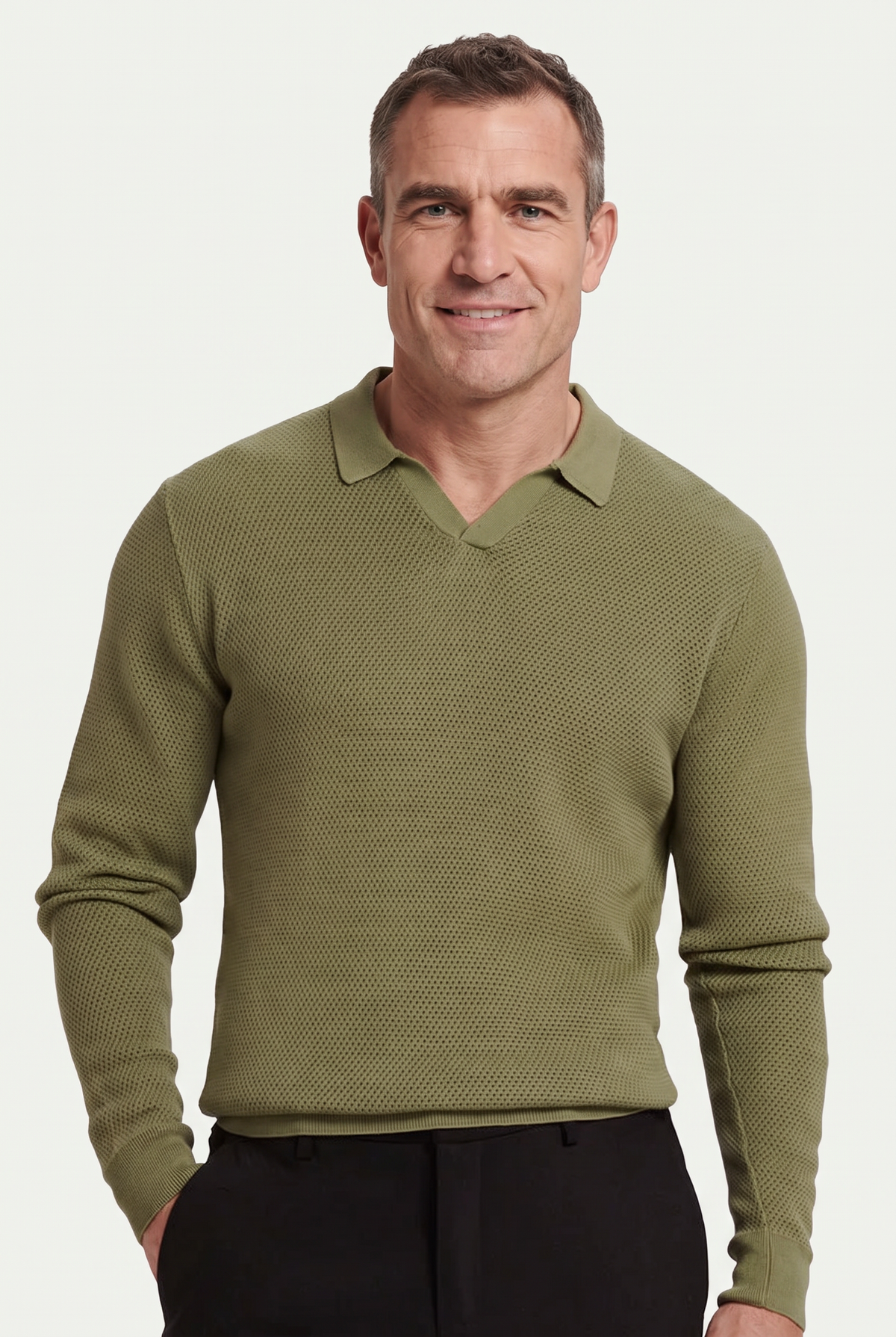 Mirsino Polo Sweater Olive