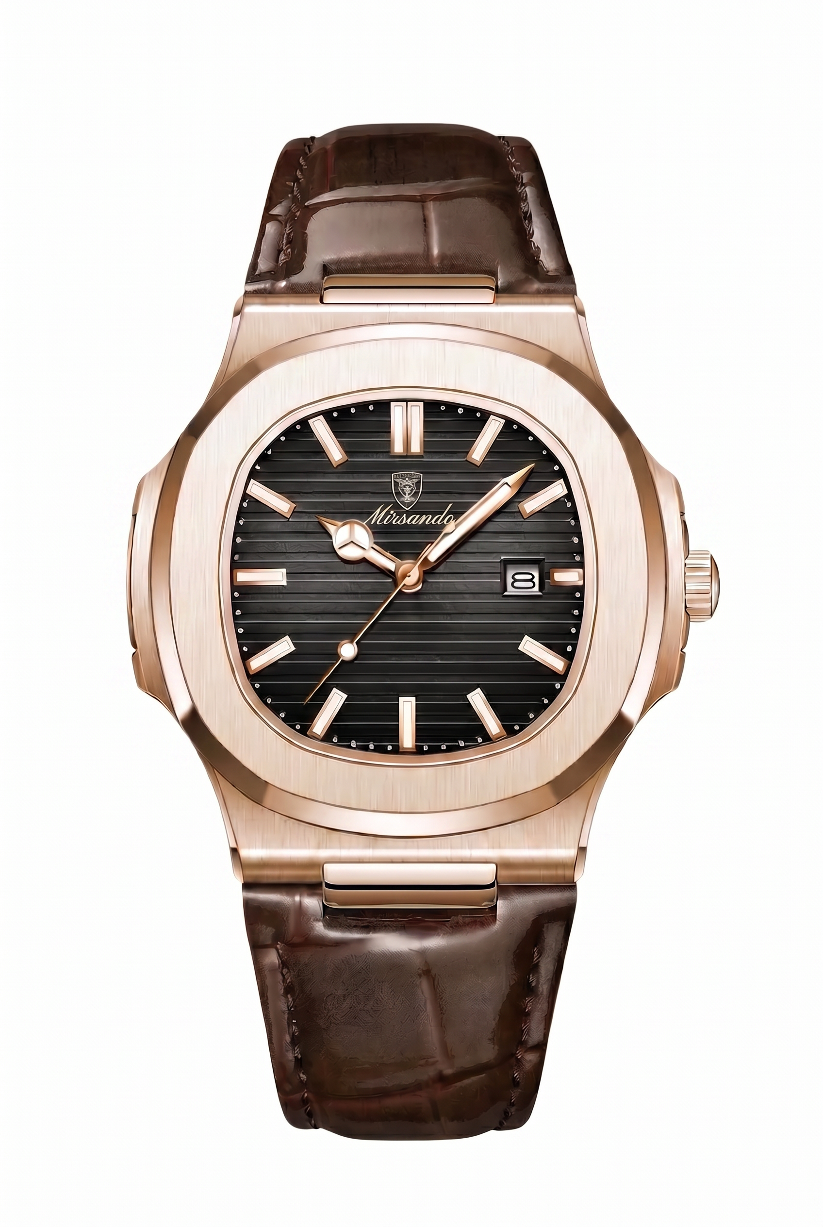 Lisbon Leather Watch Black