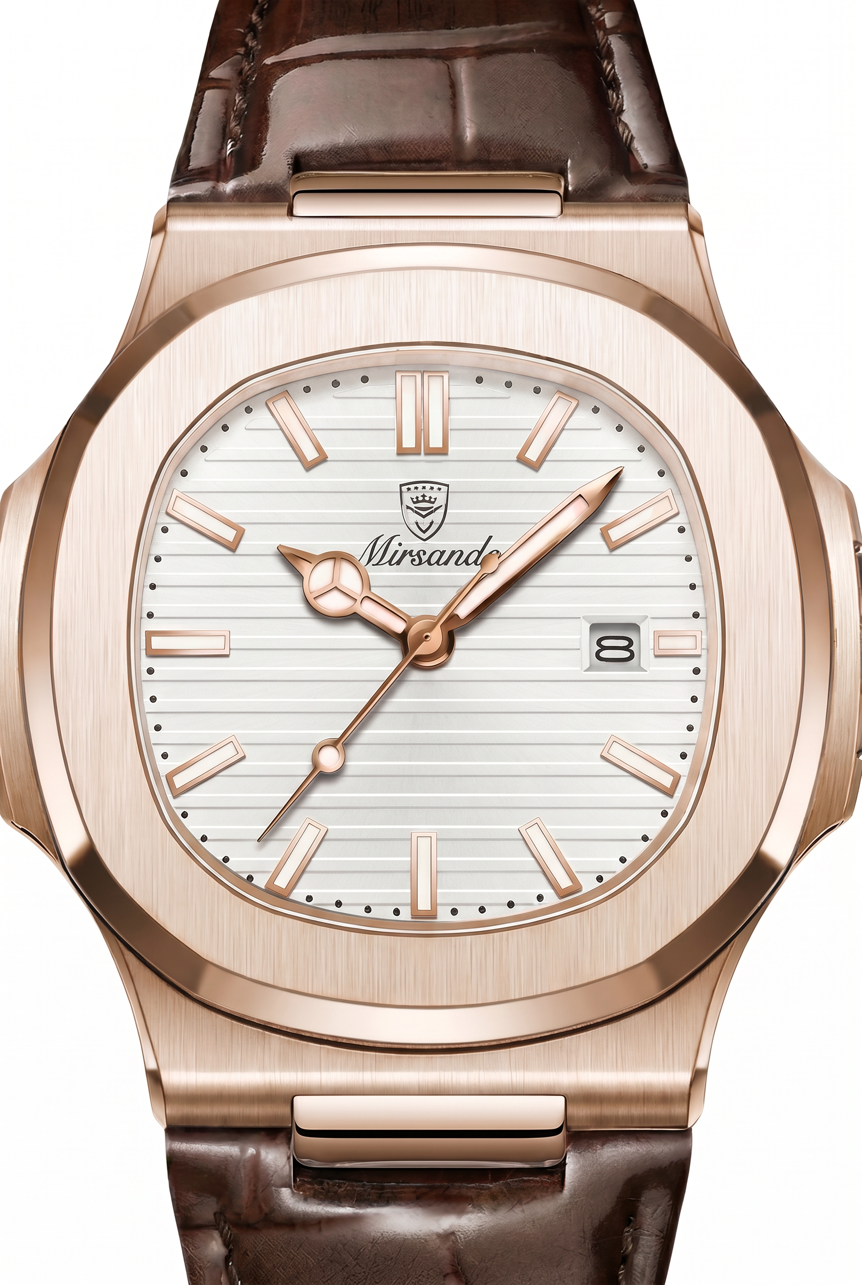 Lisbon Leather Watch White