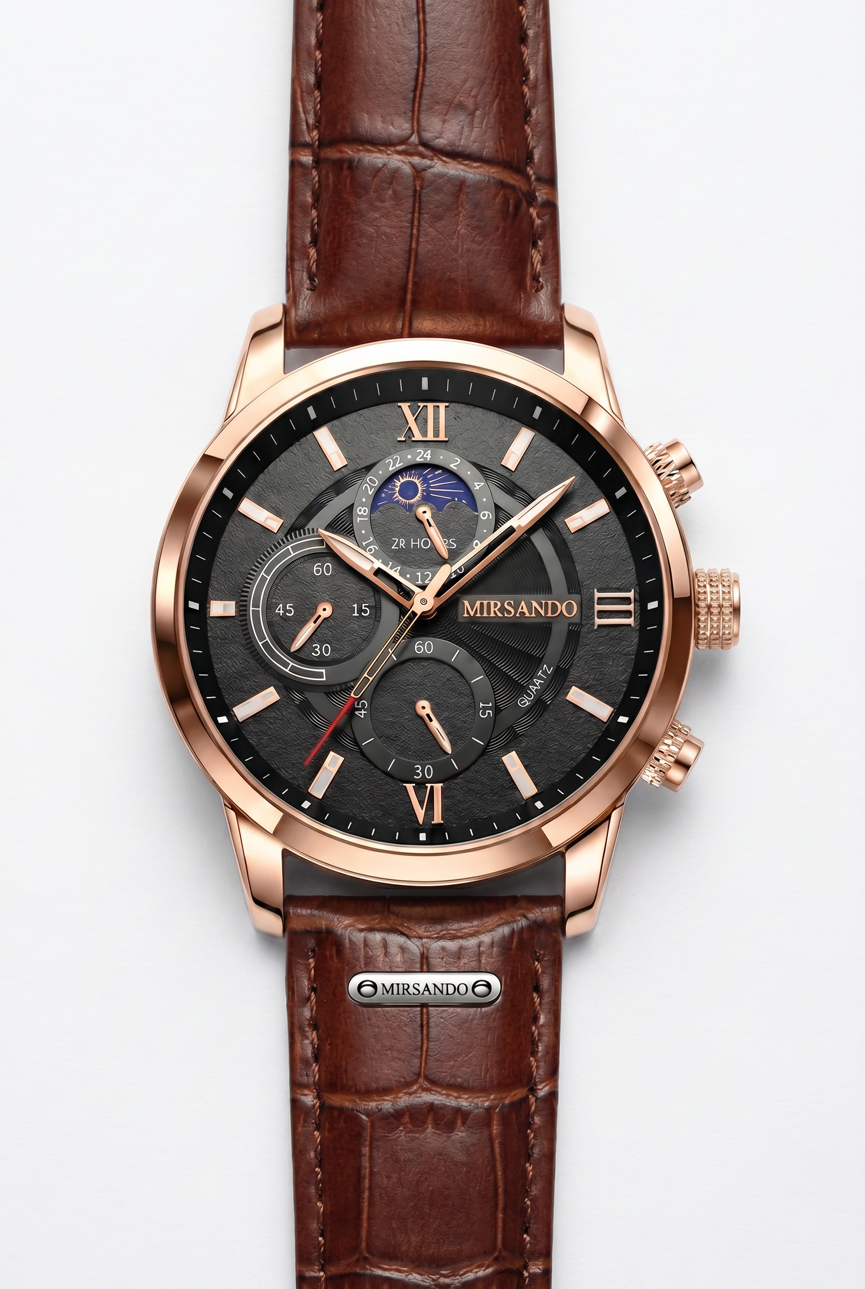 Lugano Classic Watch (Waterproof) Brown/Black