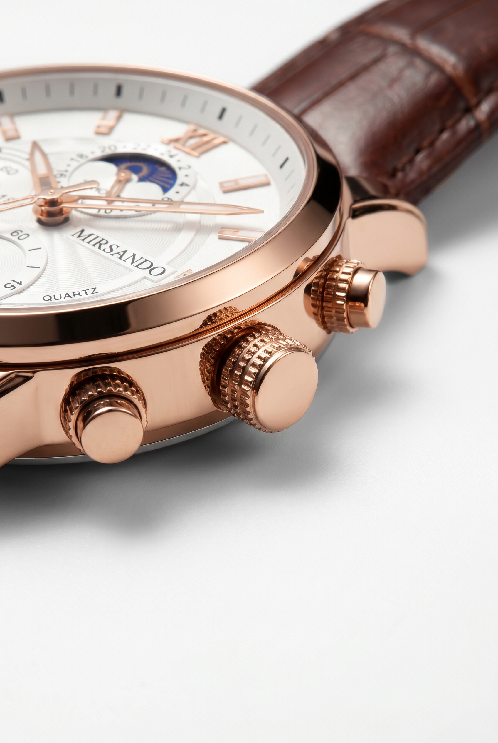 Lugano Classic Watch (Waterproof) Brown/White