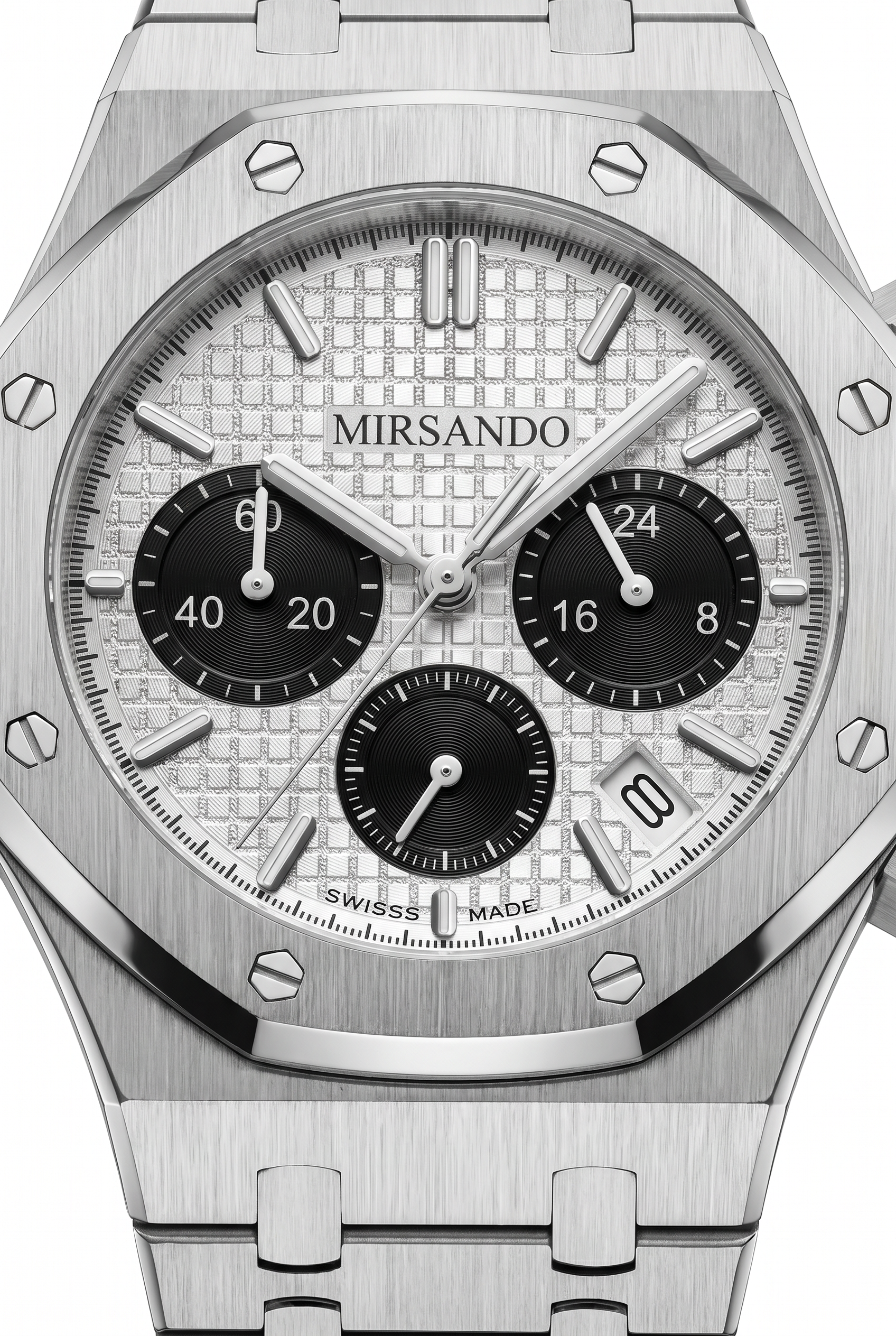 Athens Chronograph Watch Silver