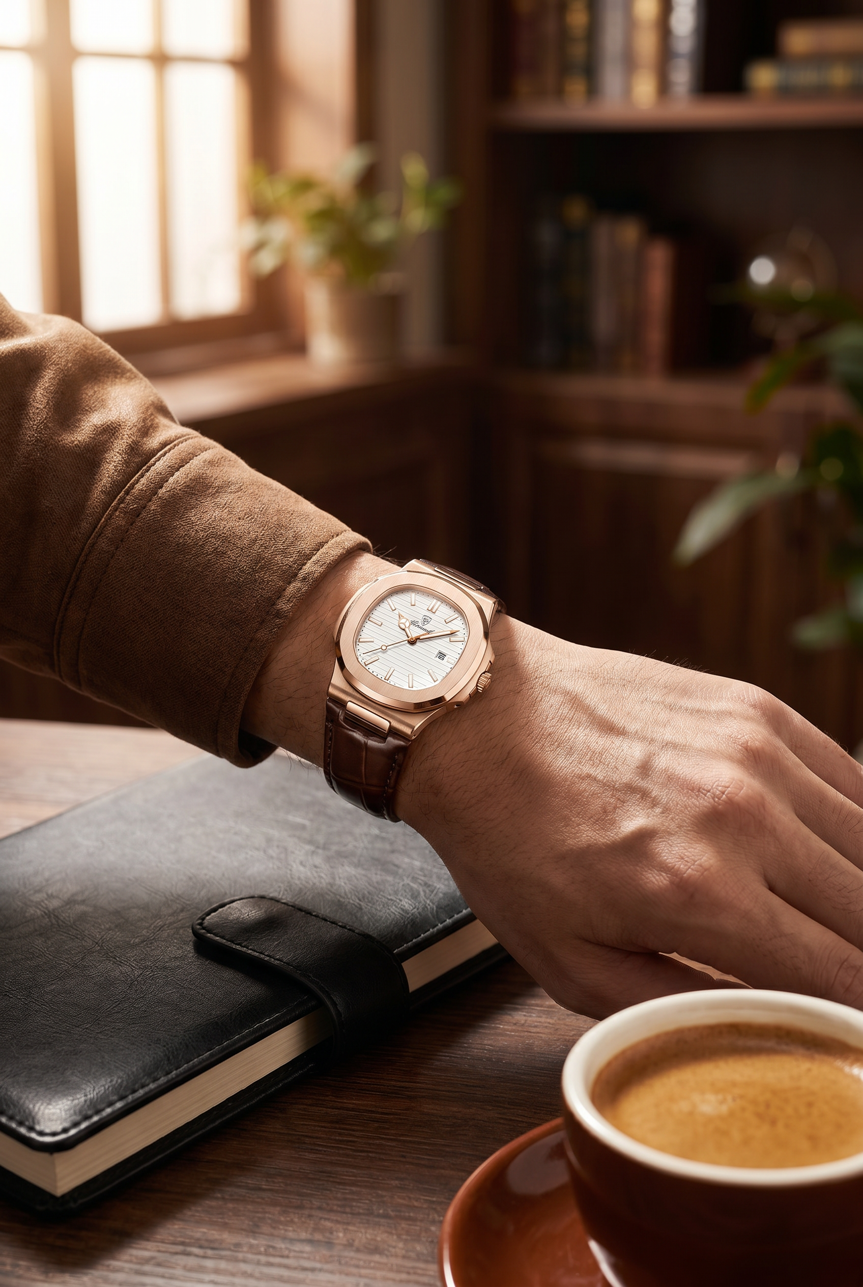 Lisbon Leather Watch White
