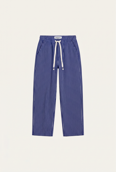 Raffaele™ Pinstripe Linen Pants Blue