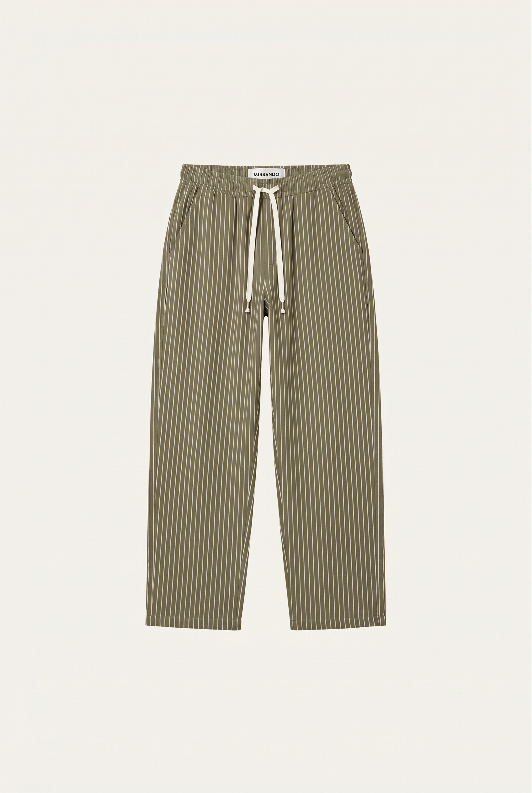 Raffaele™ Pinstripe Linen Pants Olive