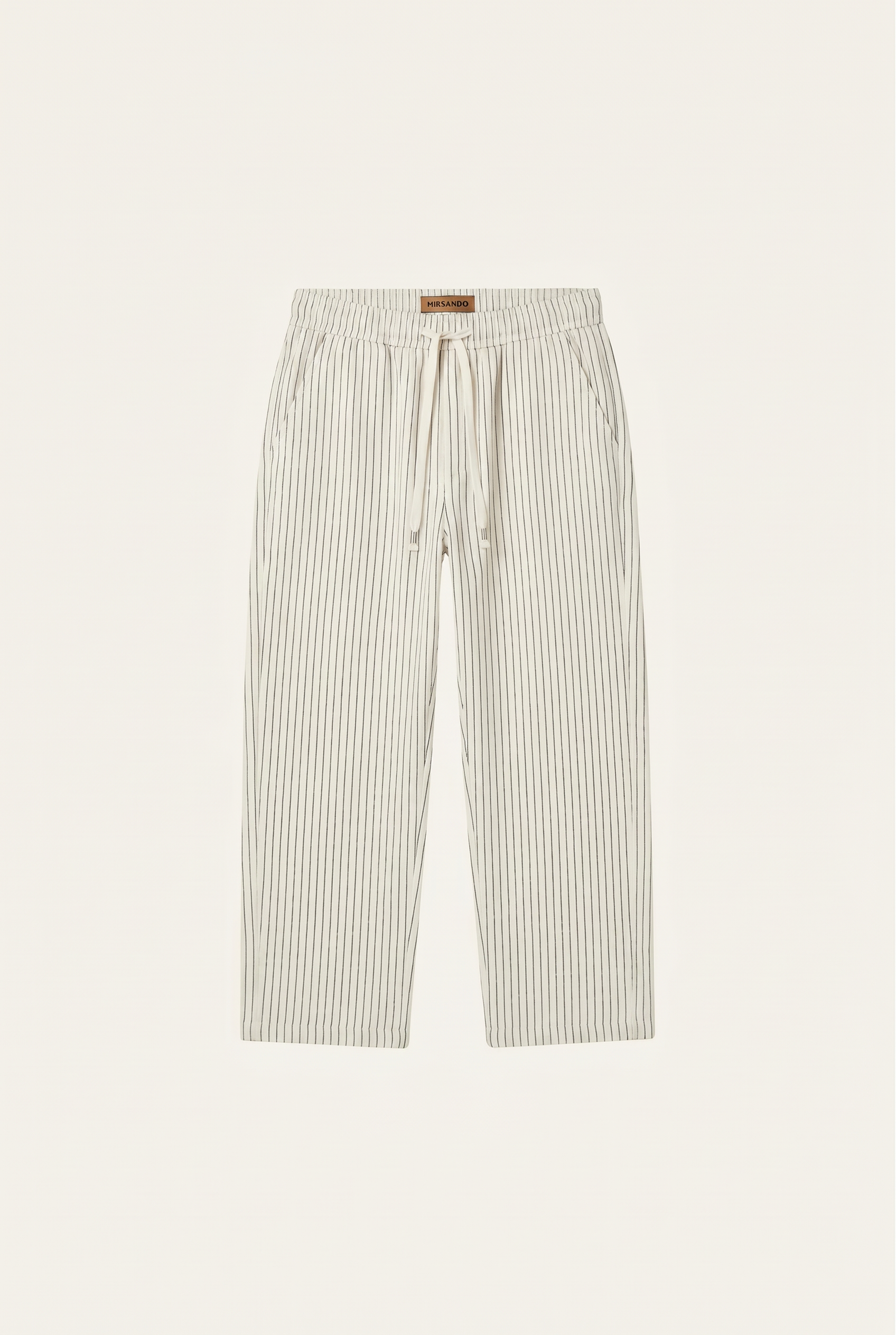 Raffaele™ Pinstripe Linen Pants Beige