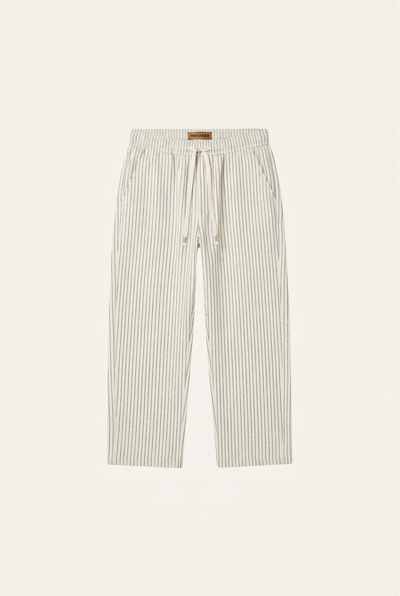 Raffaele™ Pinstripe Linen Pants Beige