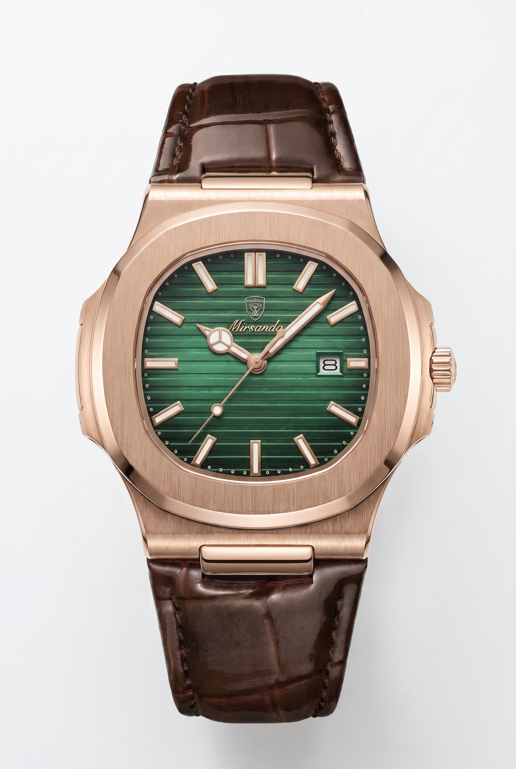 Lisbon Leather Watch Green