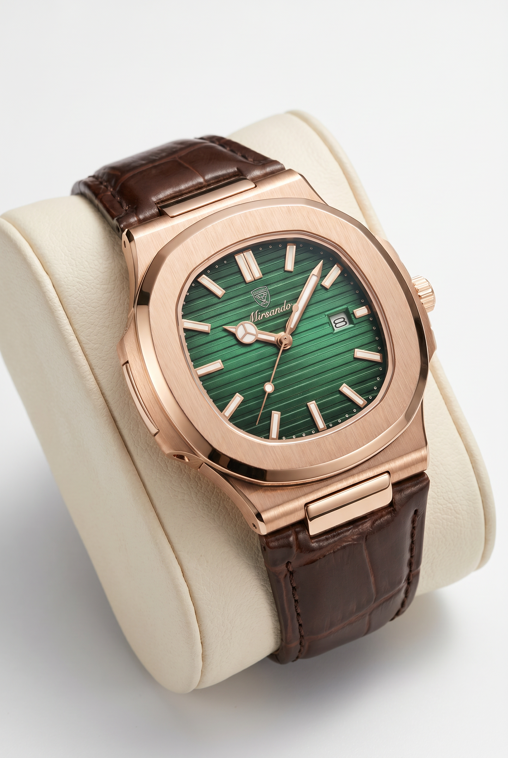 Lisbon Leather Watch Green