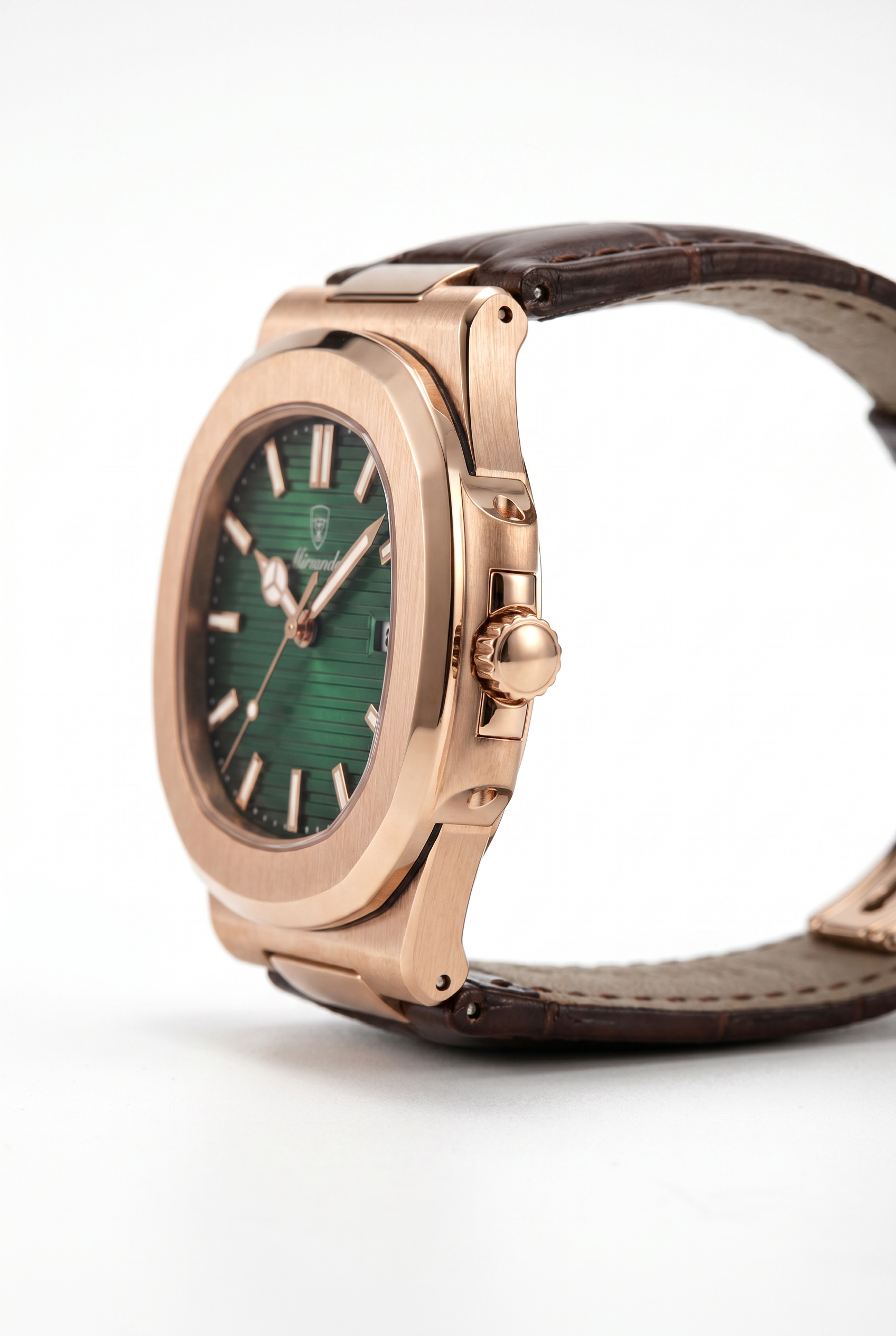Lisbon Leather Watch Green