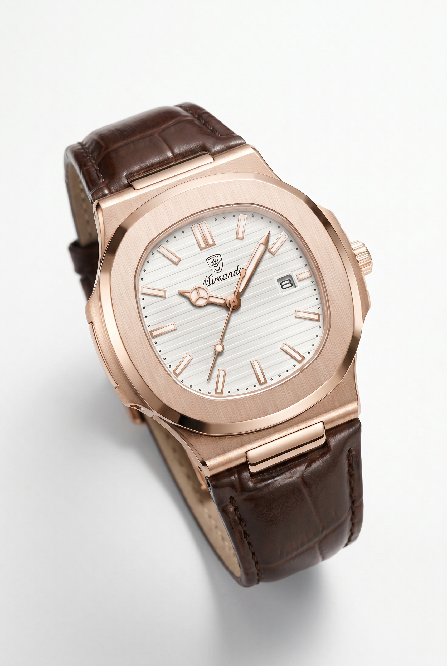 Lisbon Leather Watch White
