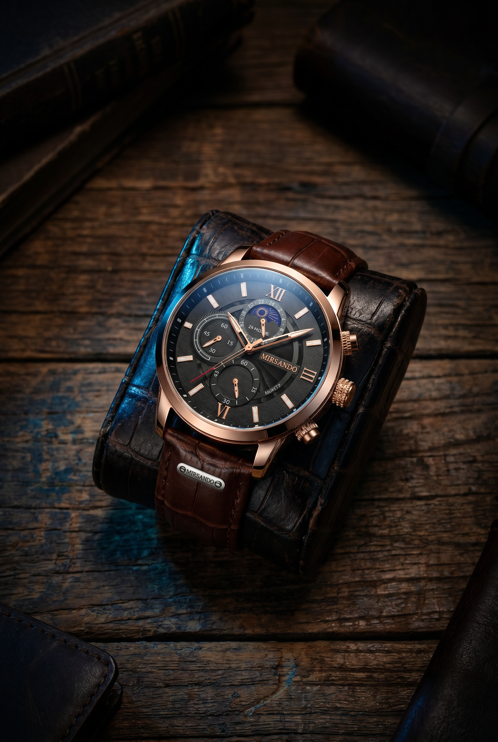 Lugano Classic Watch (Waterproof) Brown/Black