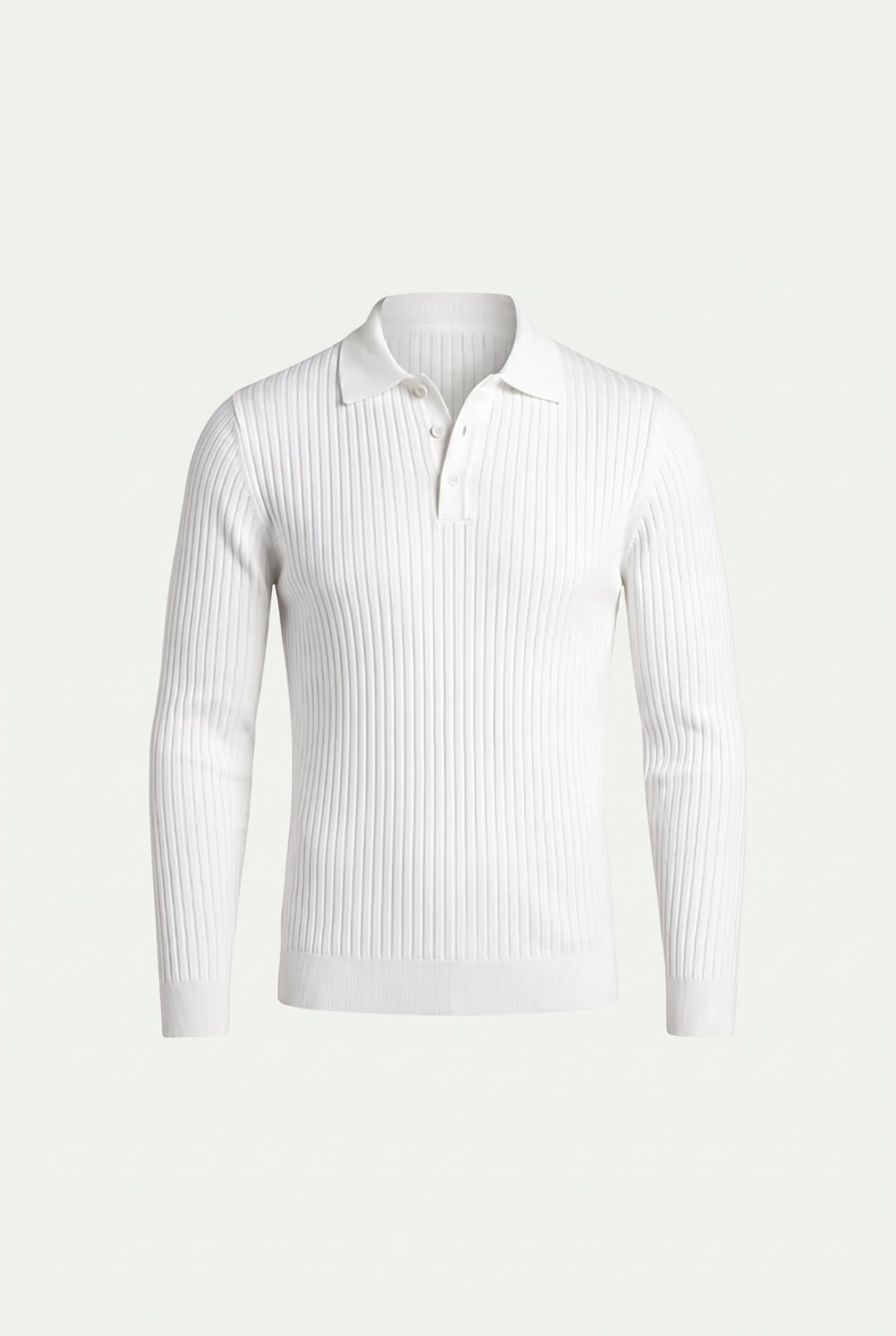 Marcello™ Ribbed Polo White