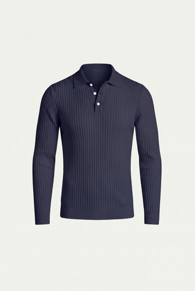 Marcello™ Ribbed Polo Navy