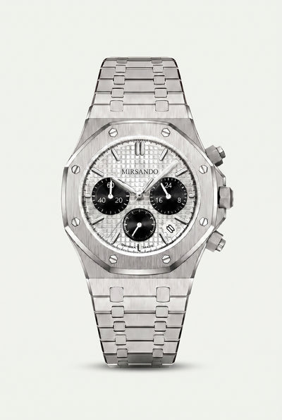 Athens Chronograph Watch Silver
