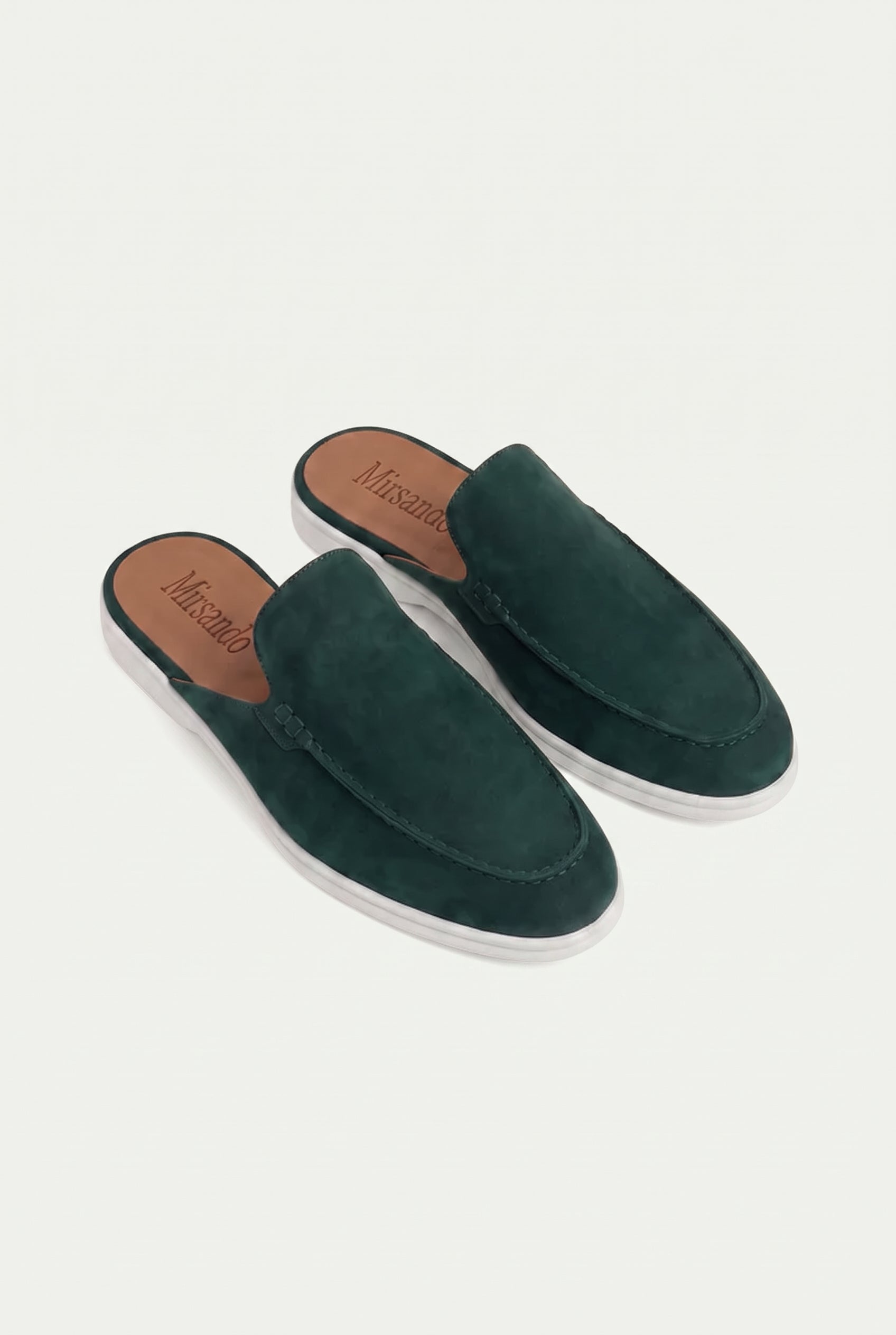 Yacht Loafer Suede Mule Forest Green