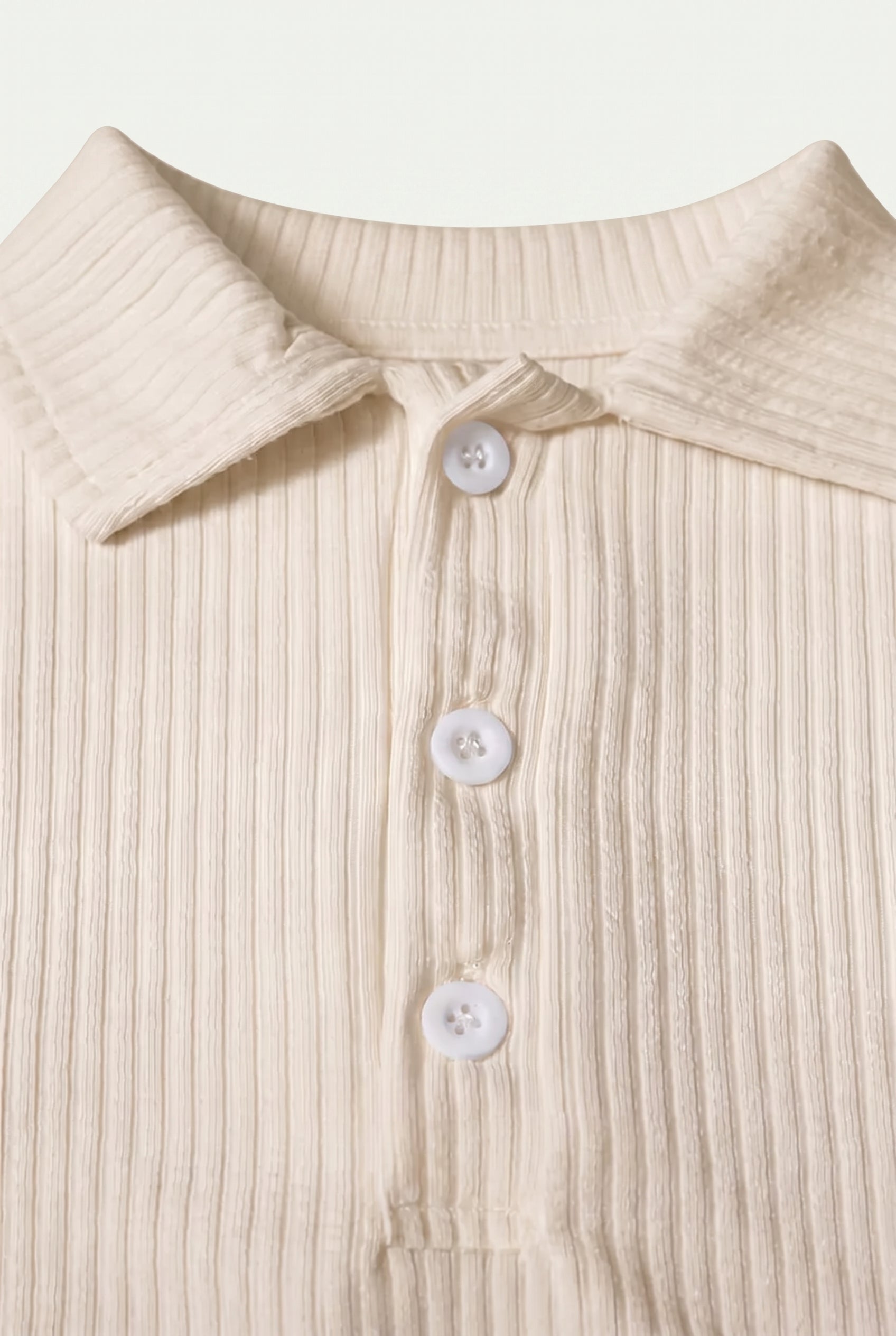 Marcello™ Ribbed Polo Beige