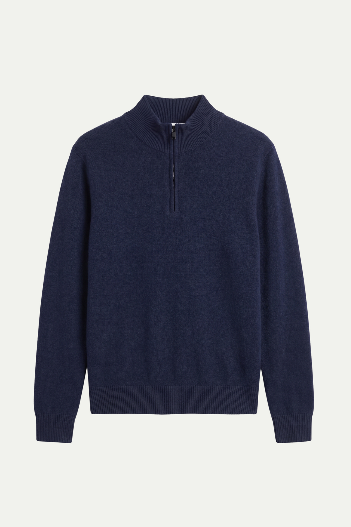 Mirsino Finest Cashmere 1/4 Zip Jumper - Navy