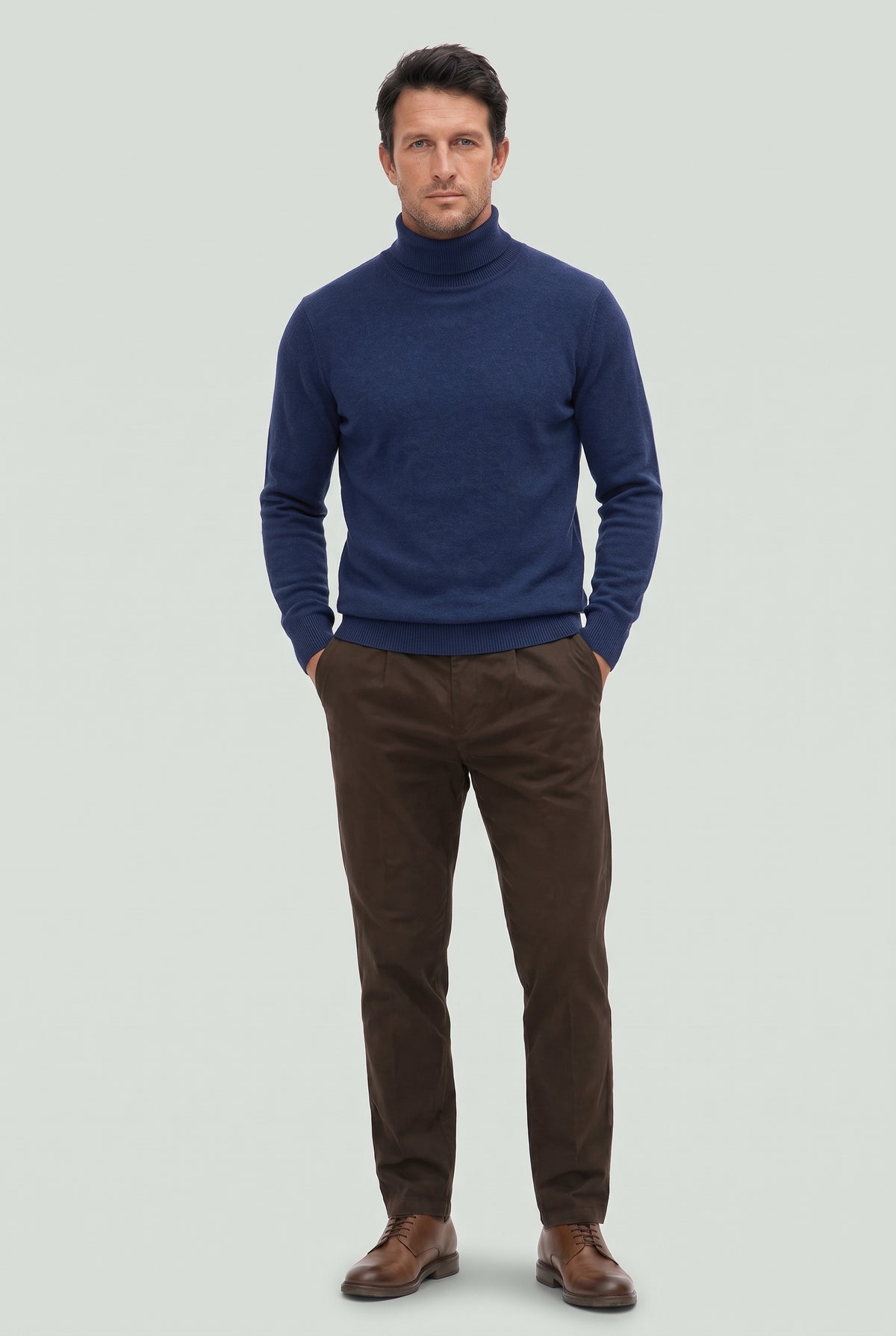 Mirsino Mongolian Cashmere Sweater Navy