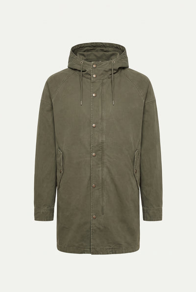 Mirsino Military Style Parka Olive