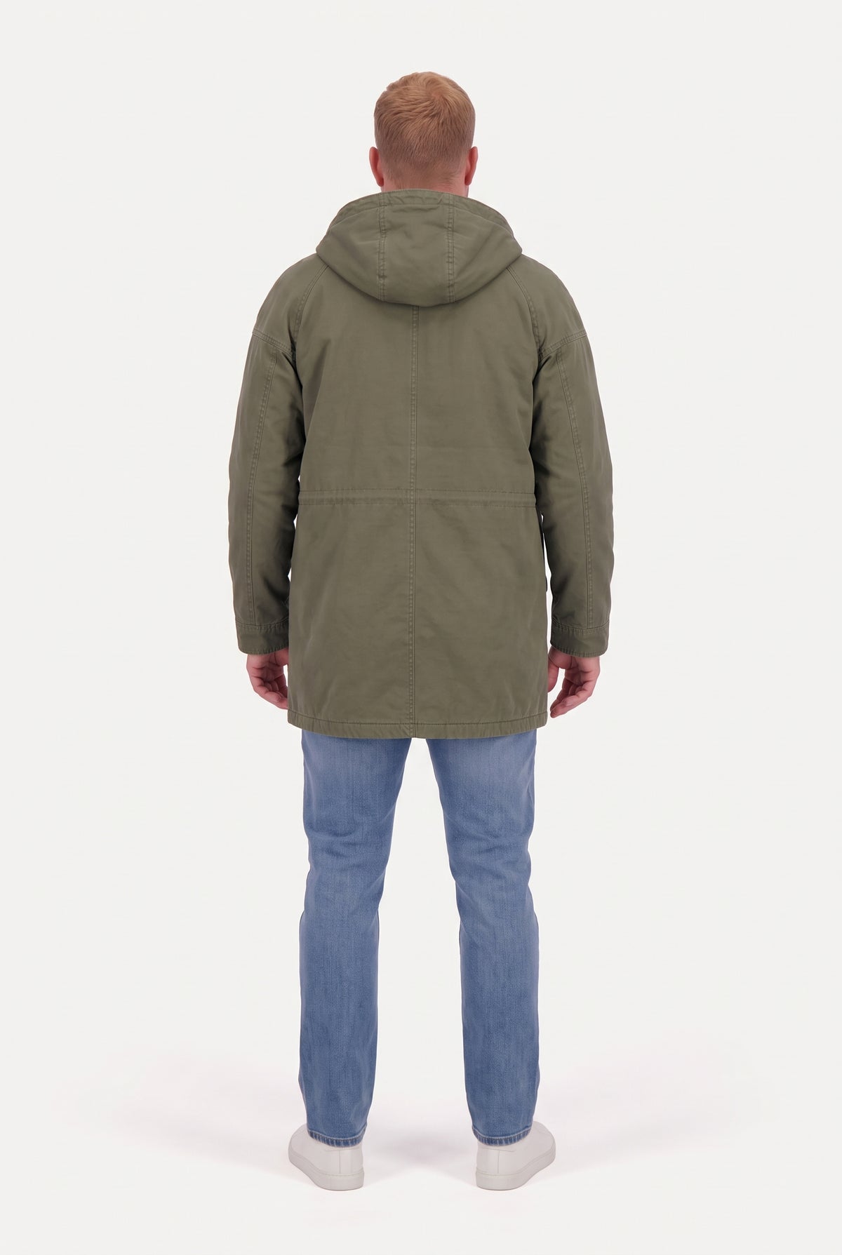 Mirsino Military Style Parka Olive